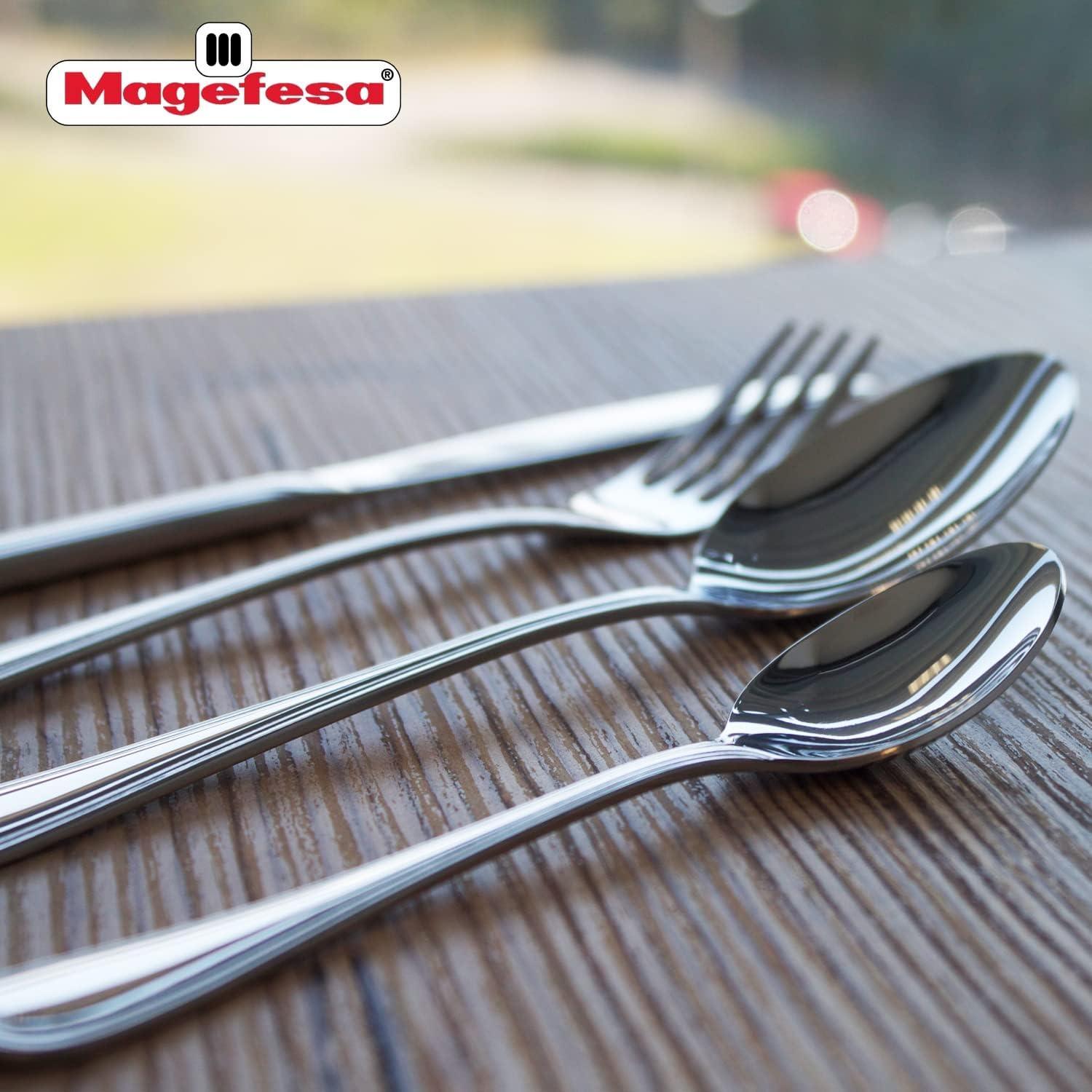 Magefesa Cordoba 24-Pieces Stainless Steel Flatware Set