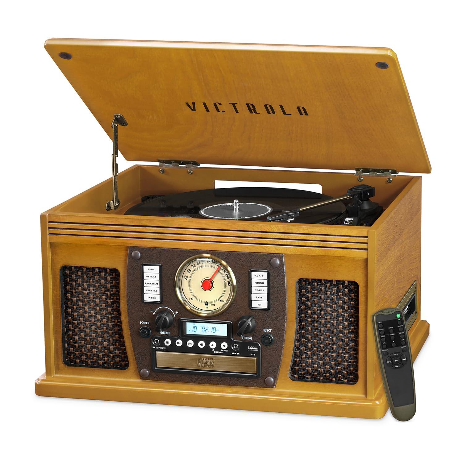 Victrola 3 - Speed Turntable Decorative Record Player with Bluetooth