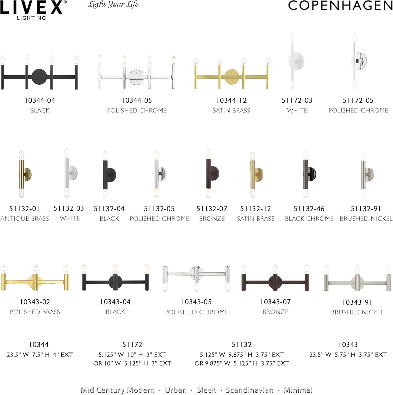 Livex Lighting Copenhagen 2 - Light Wall Light in  White