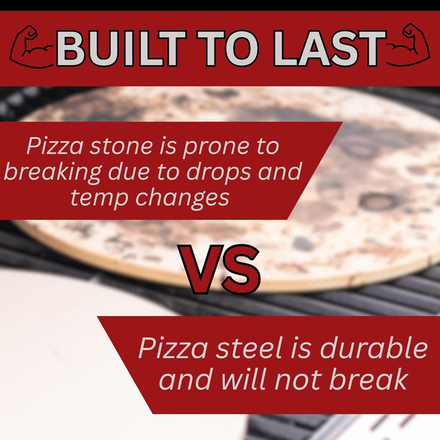 Deluxe Square Steel Pizza Plate 14" x 14"