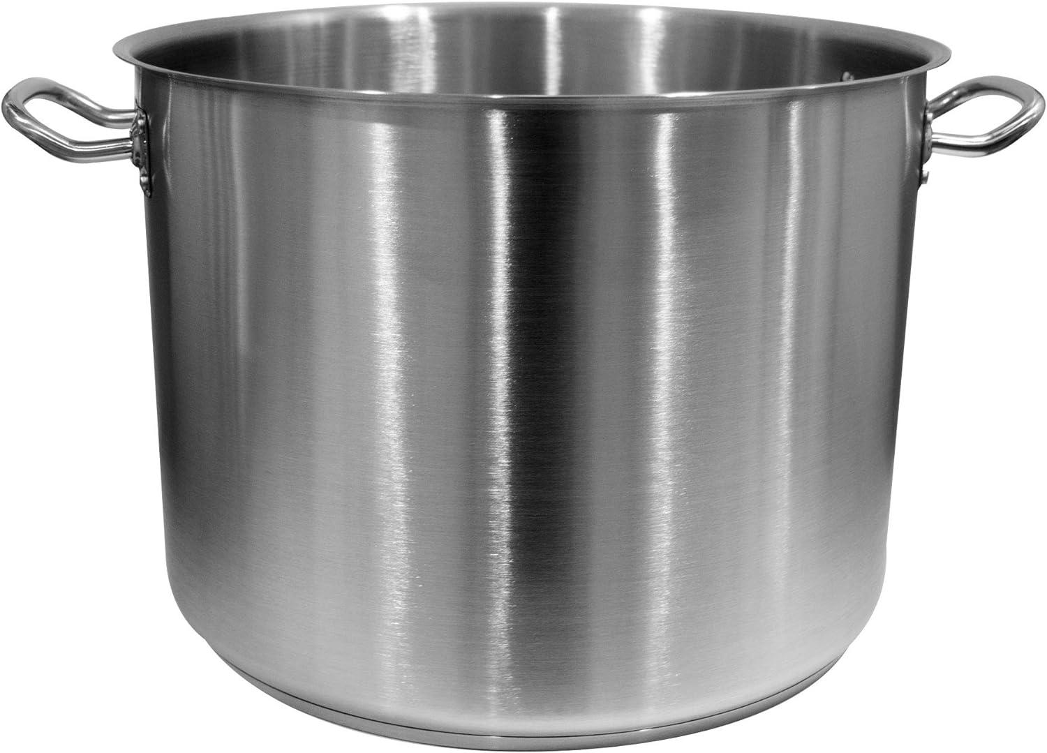 16 Quart Stainless Steel Induction-Ready Stock Pot with Lid