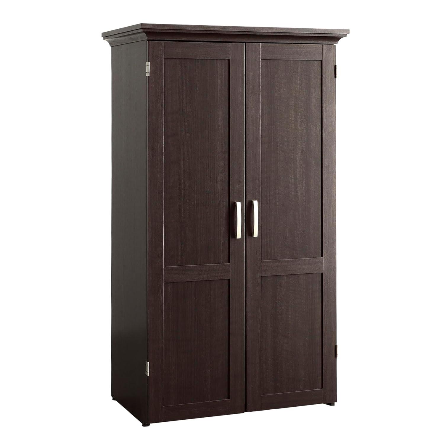 Dakota Oak and Soft White Craft and Sewing Armoire