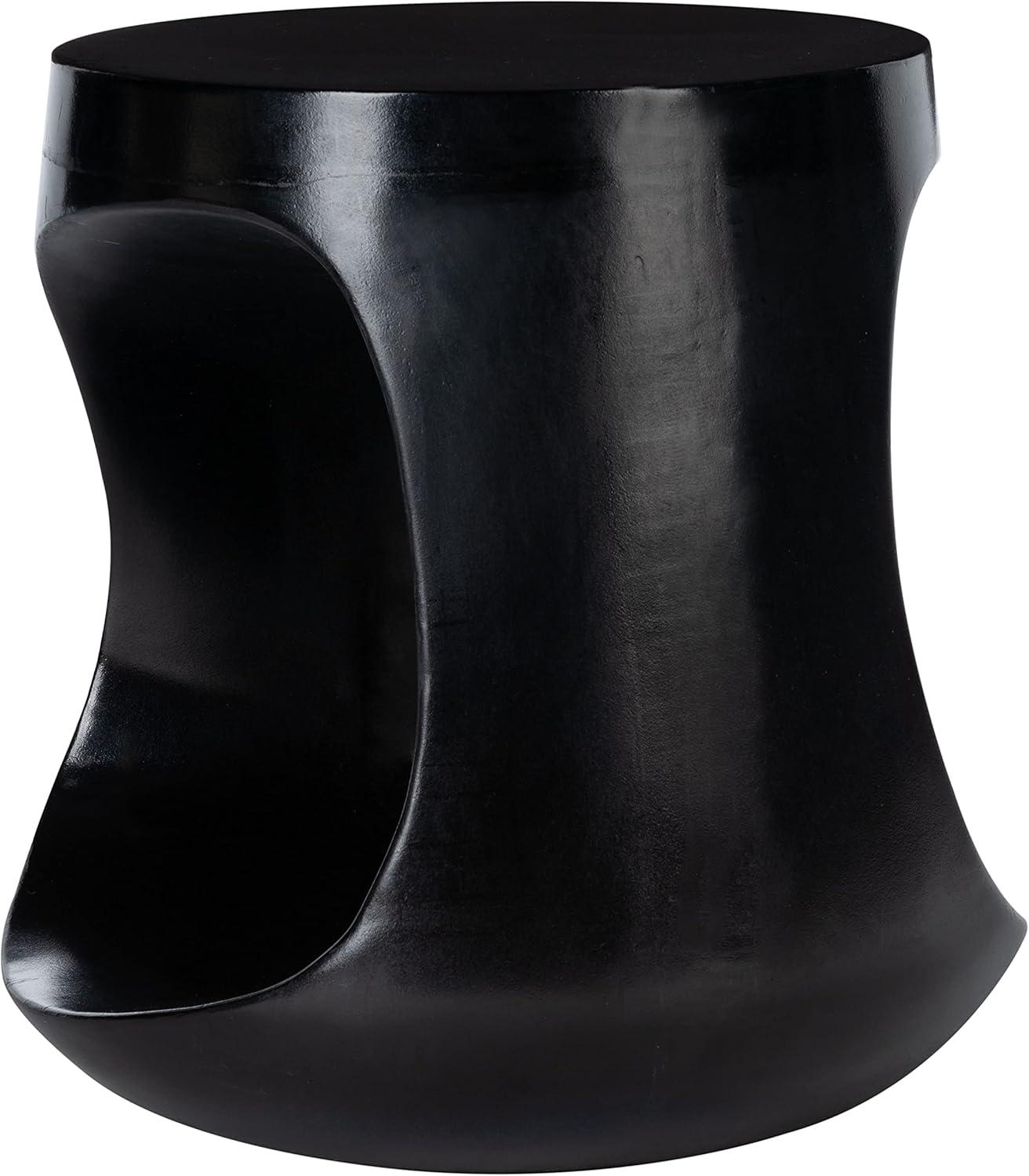 Vikki Concrete Accent Stool - Indoor/Outdoor - VNN1040 - Black - Safavieh