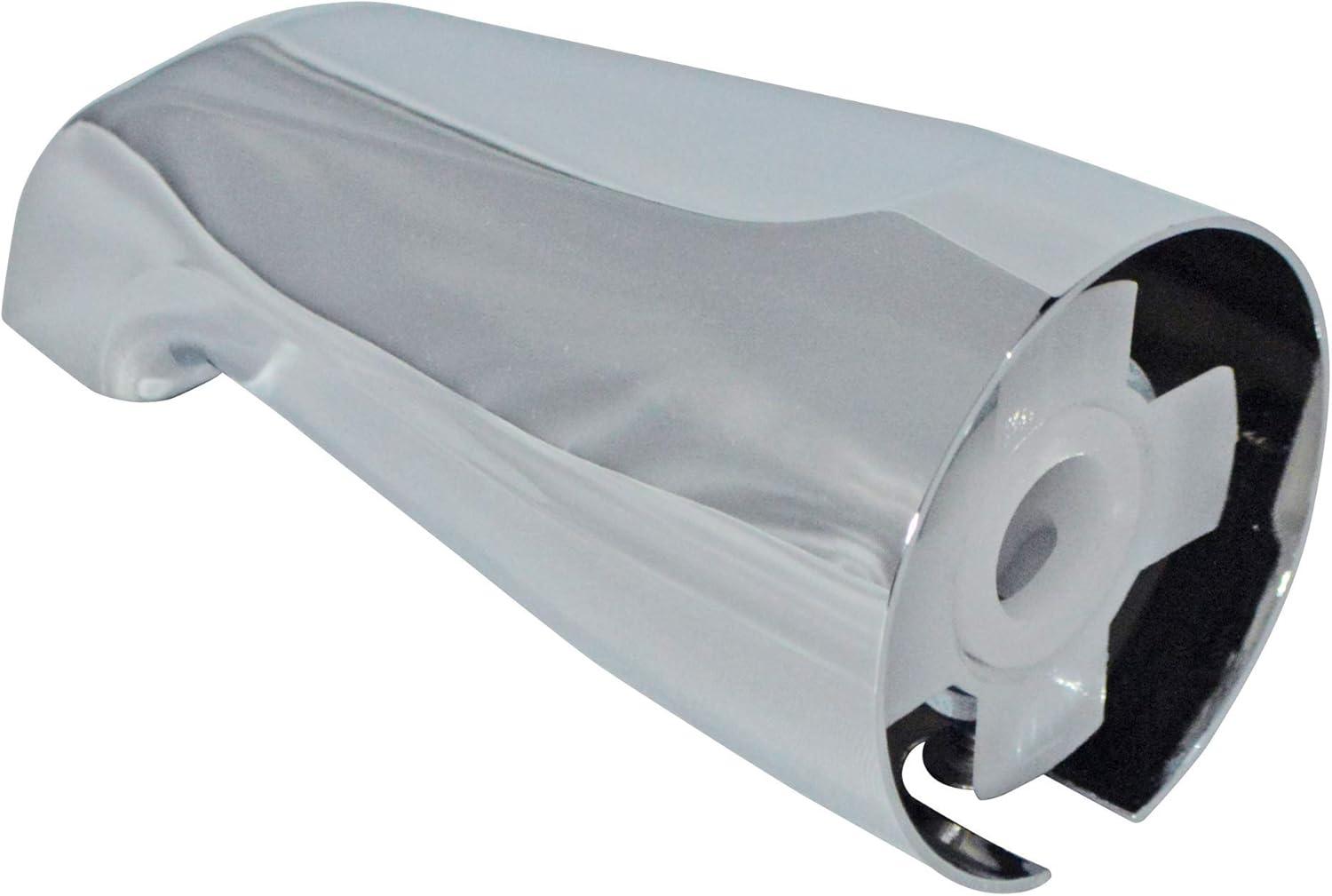Tub Spout With Adjustable Slide Connector For 1/2 Inch Copper, 5-1/4 Inch Length, Chrome Finish