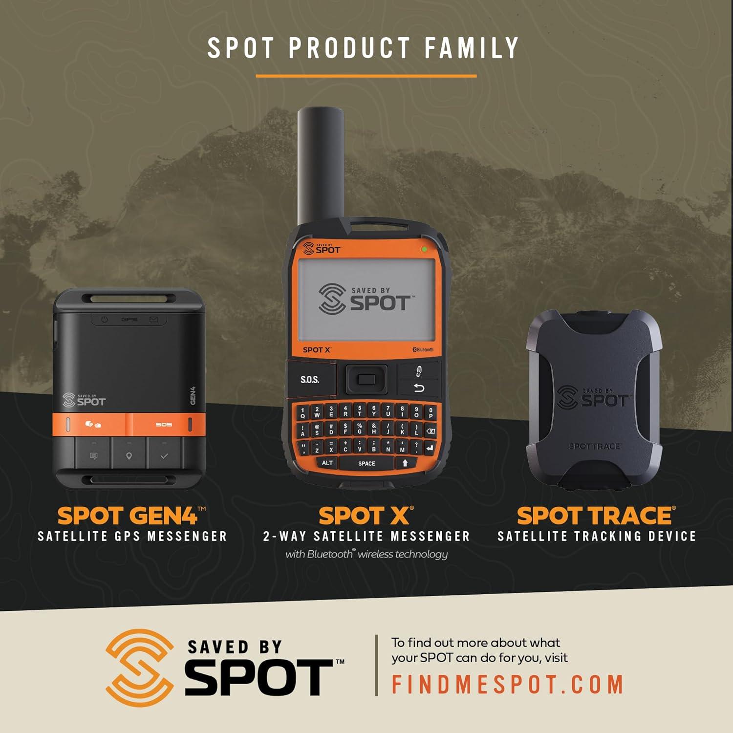 SPOT Gen 4- Handheld Satellite GPS Messenger | Handheld and Portable GPS for Hiking, Camping, Outdoor Activities | Subscription Applicable