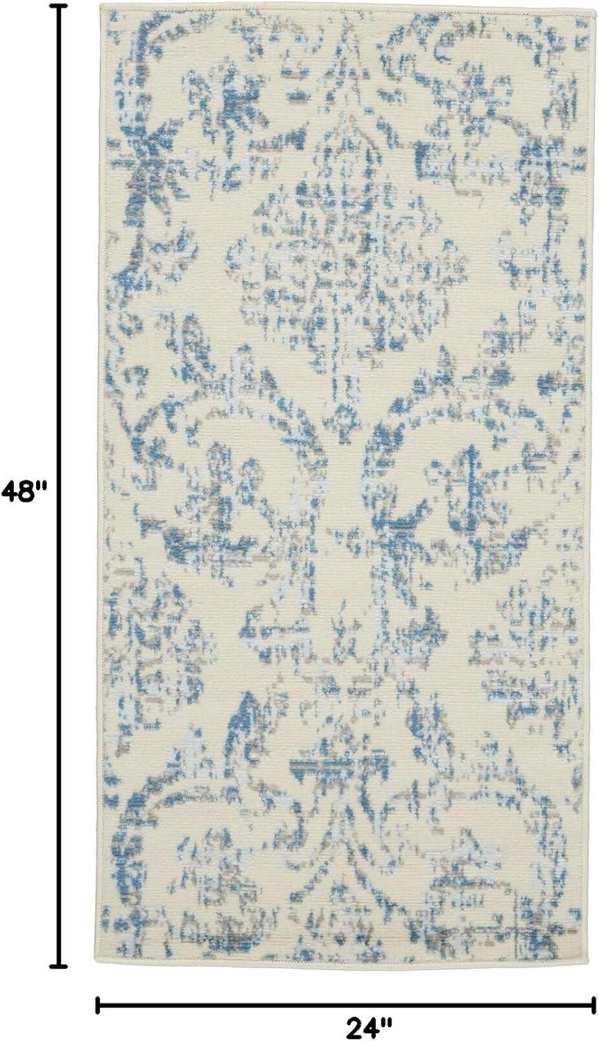 Nourison Jubilant Farmhouse Vintage Damask Area Rug