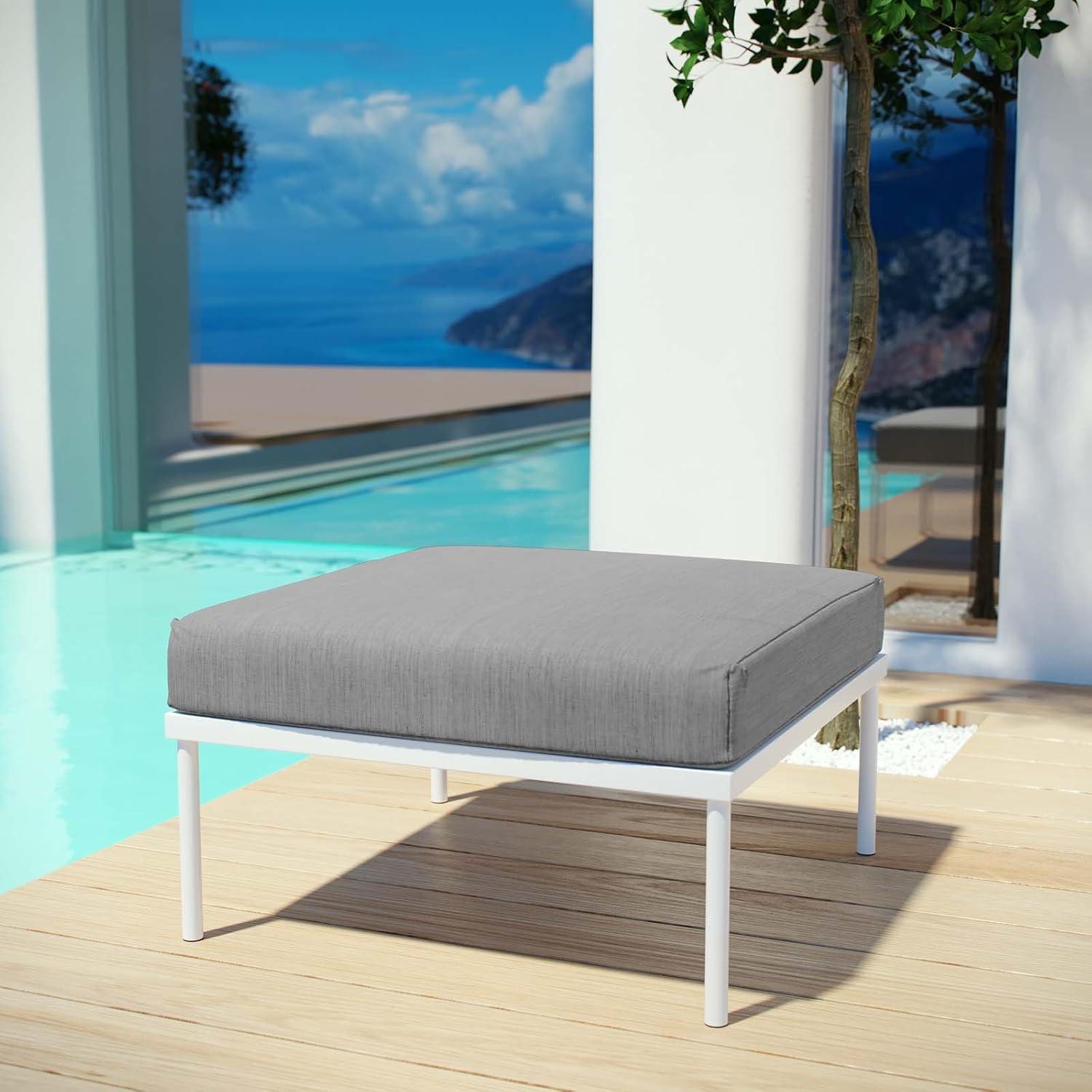 Modway Harmony Outdoor Patio Aluminum Ottoman