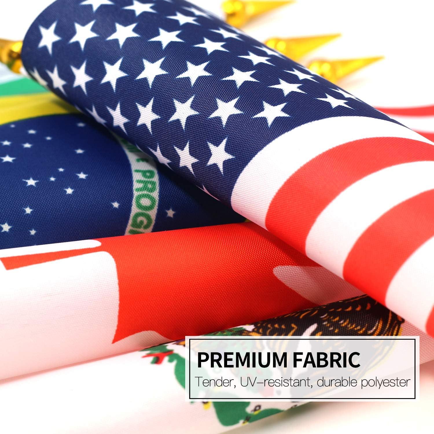 Double Sided Polyester Independence Day Flag Set