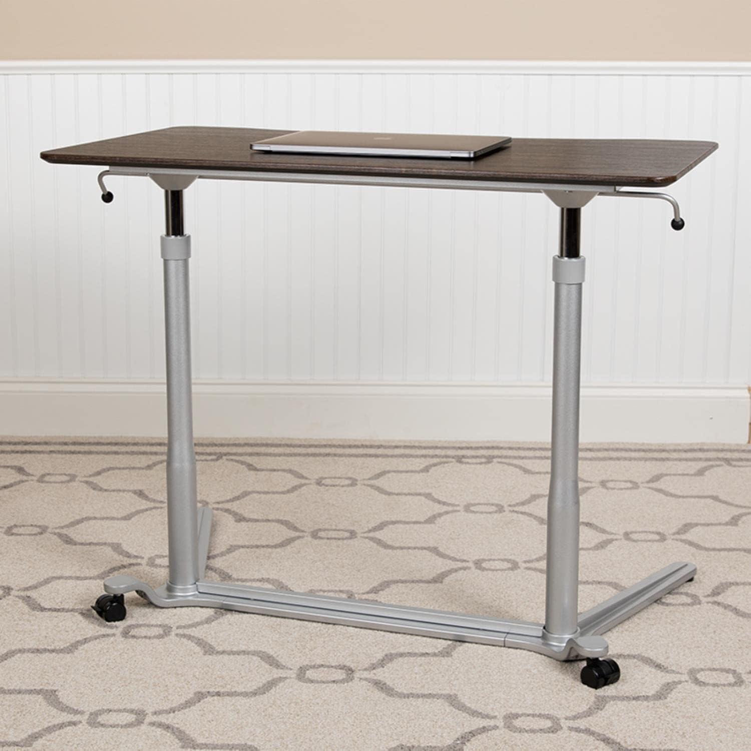 Flash Furniture Sit-Down, Stand-Up Ergonomic Computer Desk - Standing Desk