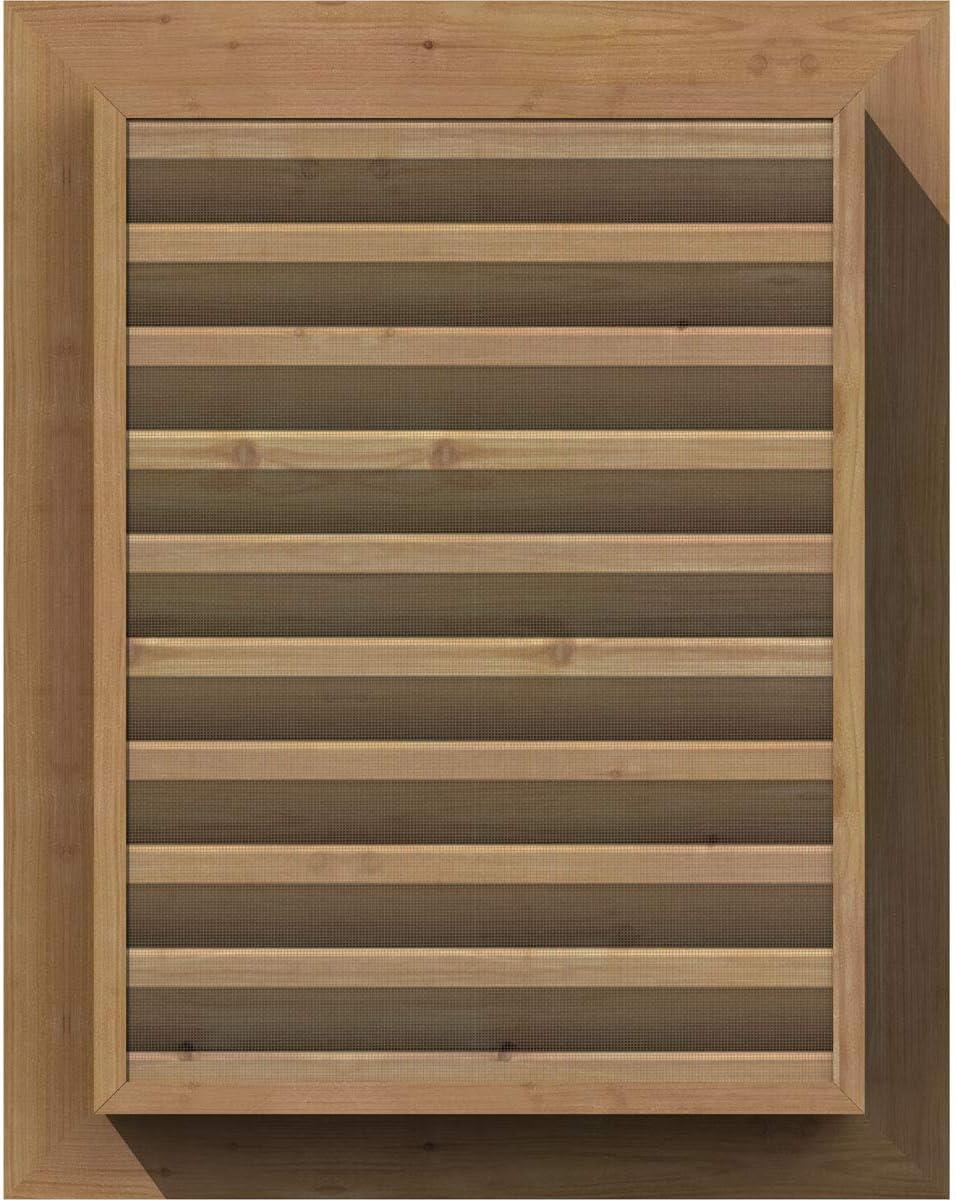 Ekena Millwork Wood Outdoor Louver / Gable Vent