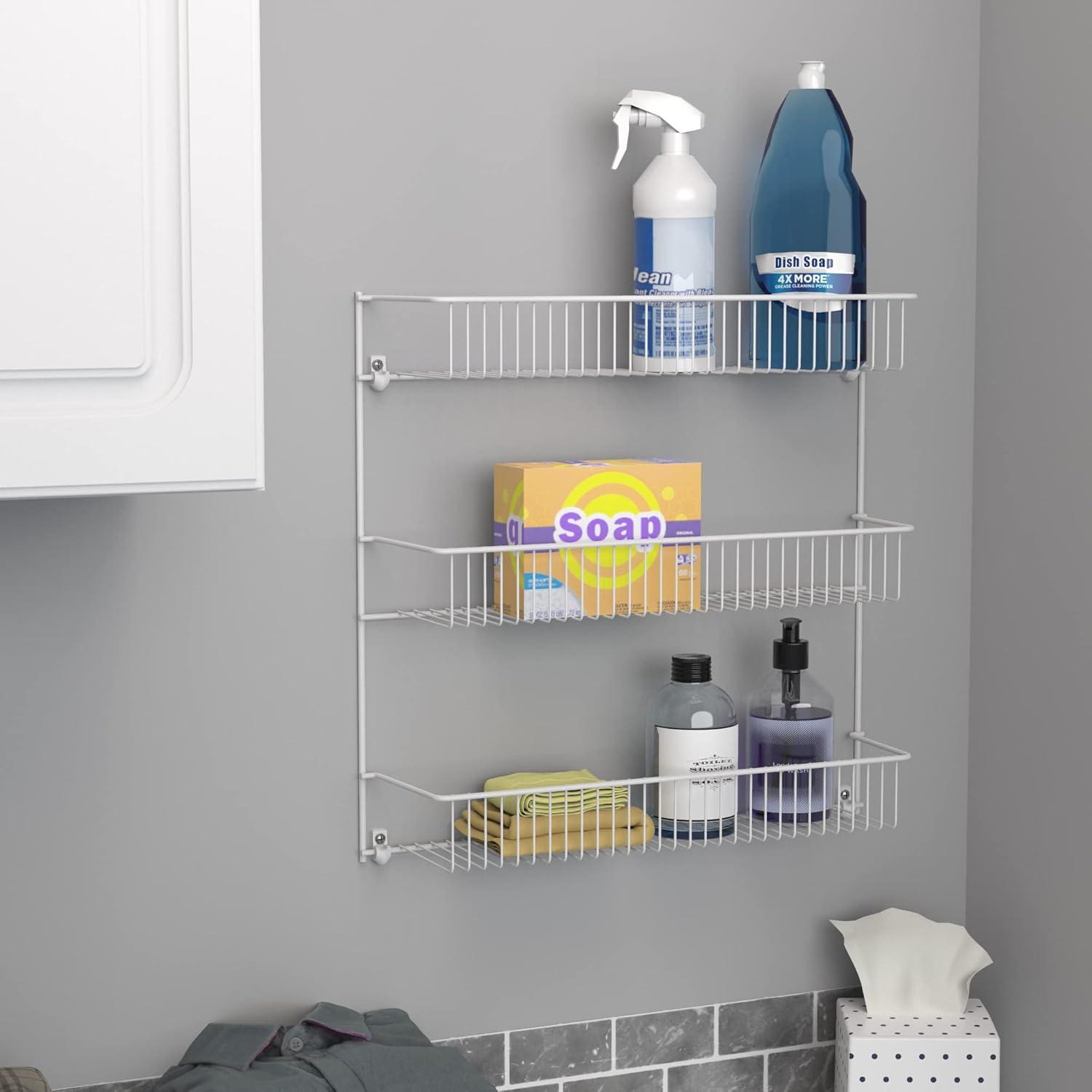 Closetmaid 8022 3-Tier Storage Rack, 18", White