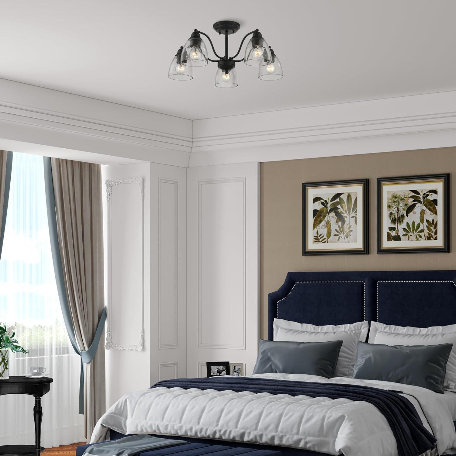 Livex Lighting Montgomery 5 - Light Chandelier in  Black