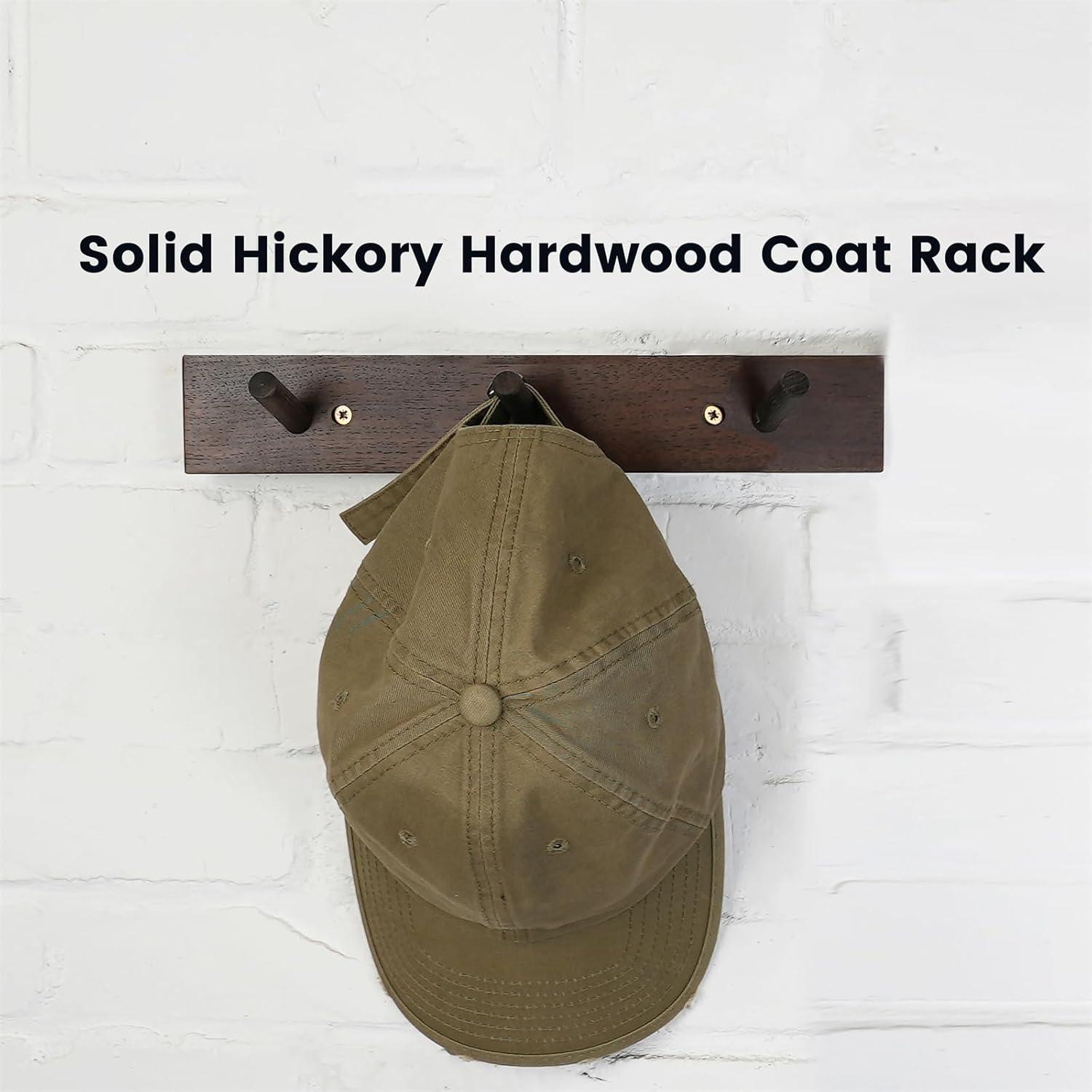 CONSDAN Solid Wood Wall Wall Mounted Coat Rack