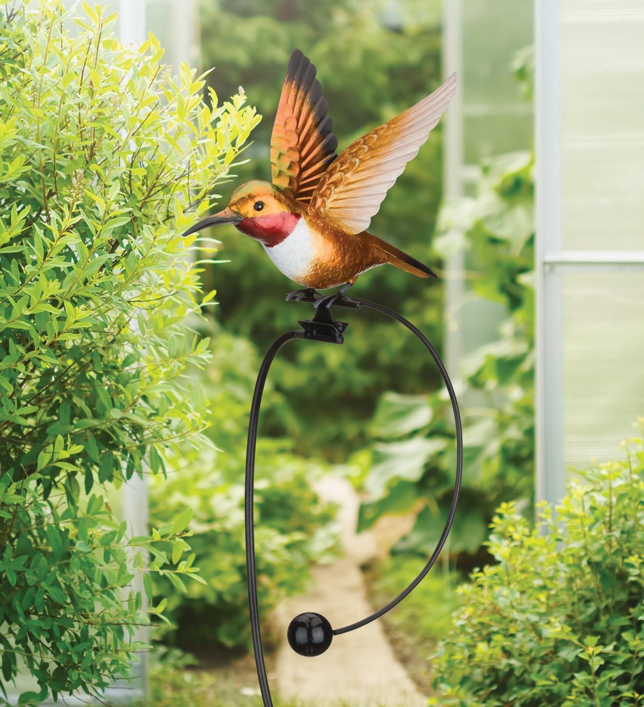 Regal Art & Gift Rocker Hummingbird Stake - Ruby Throated