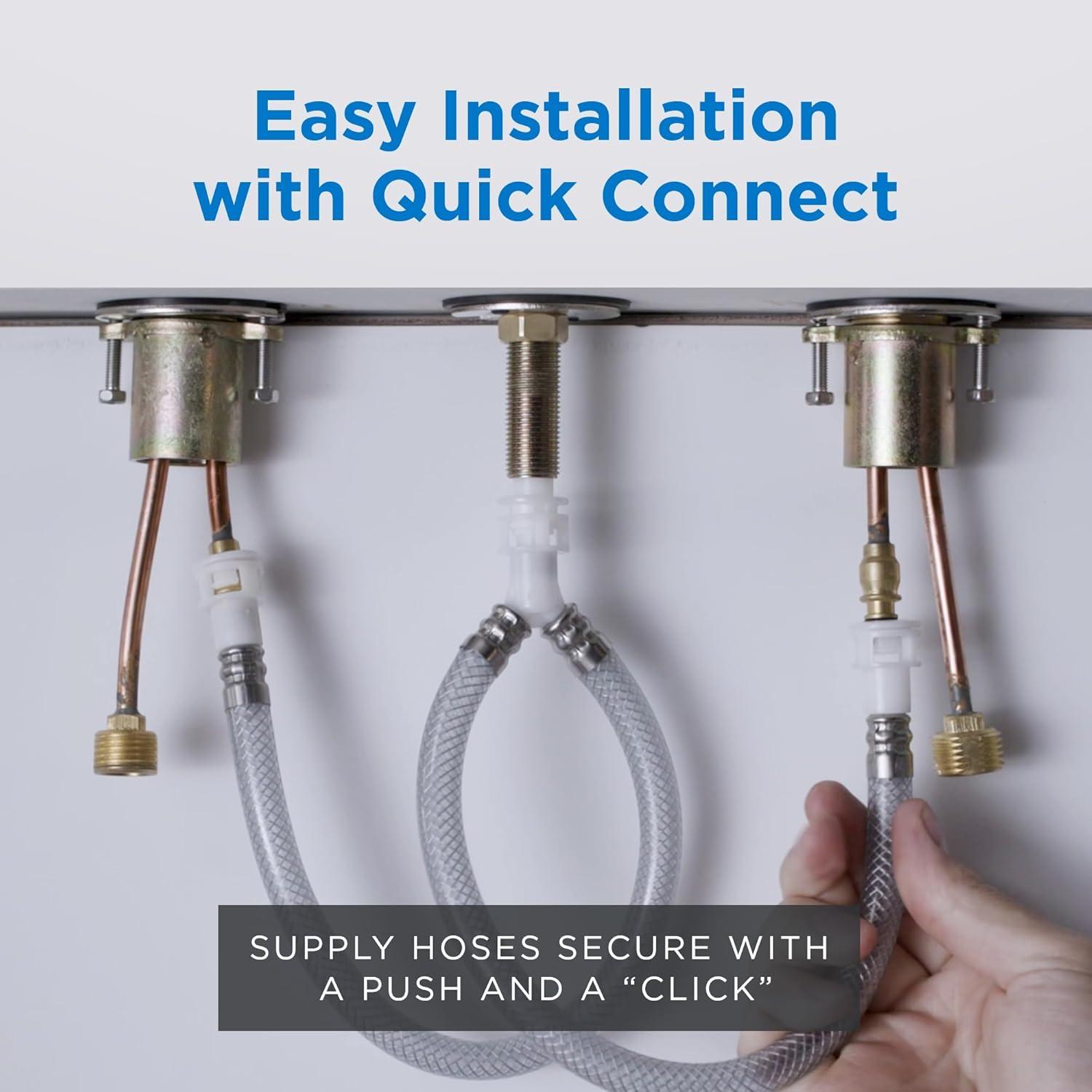 Parma 2-Handle Widespread Bathroom Faucet with Metal Touch Down Drain