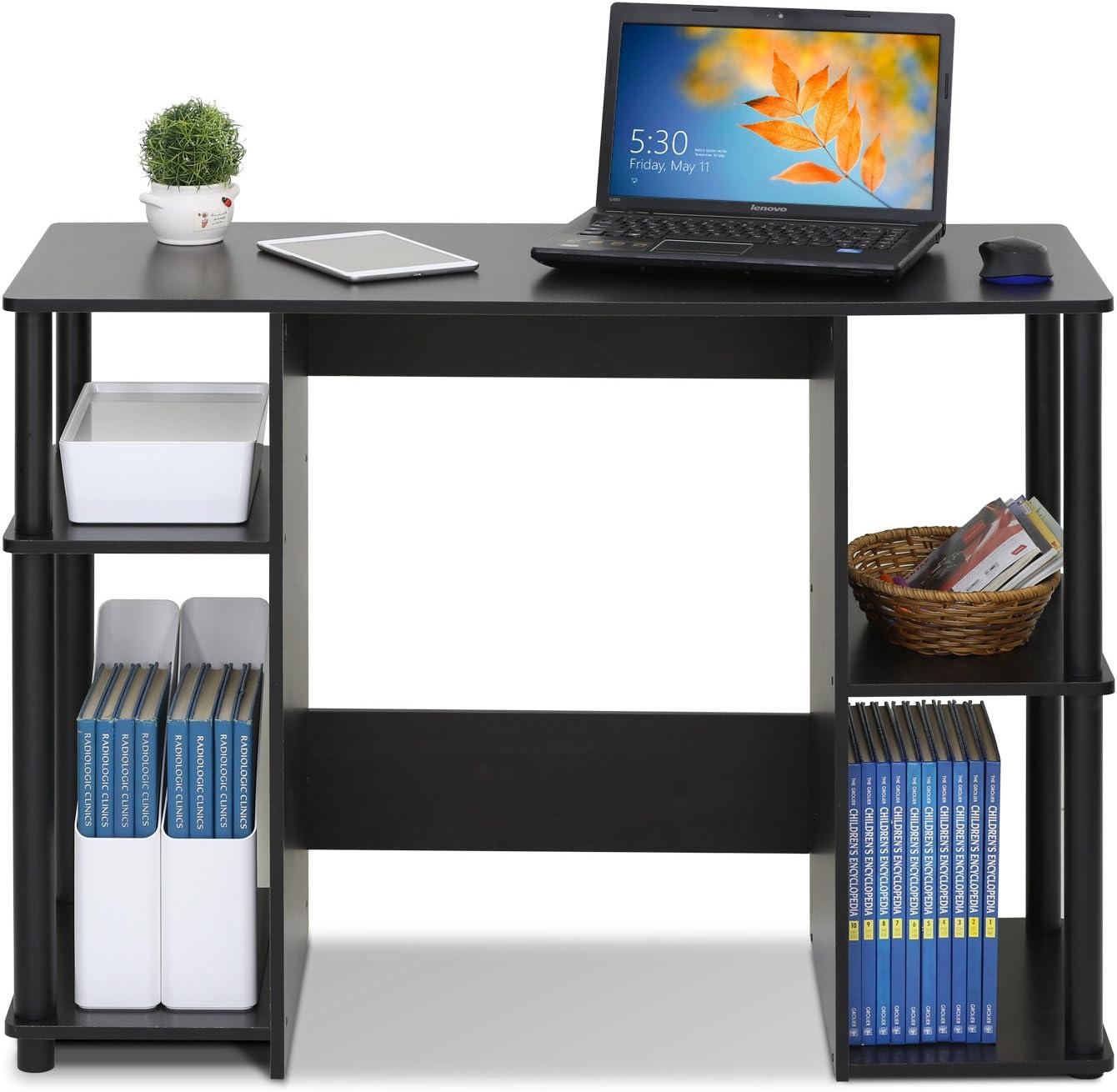 Furinno JAYA Engineered Wood Compact Computer Study Desk in Espresso