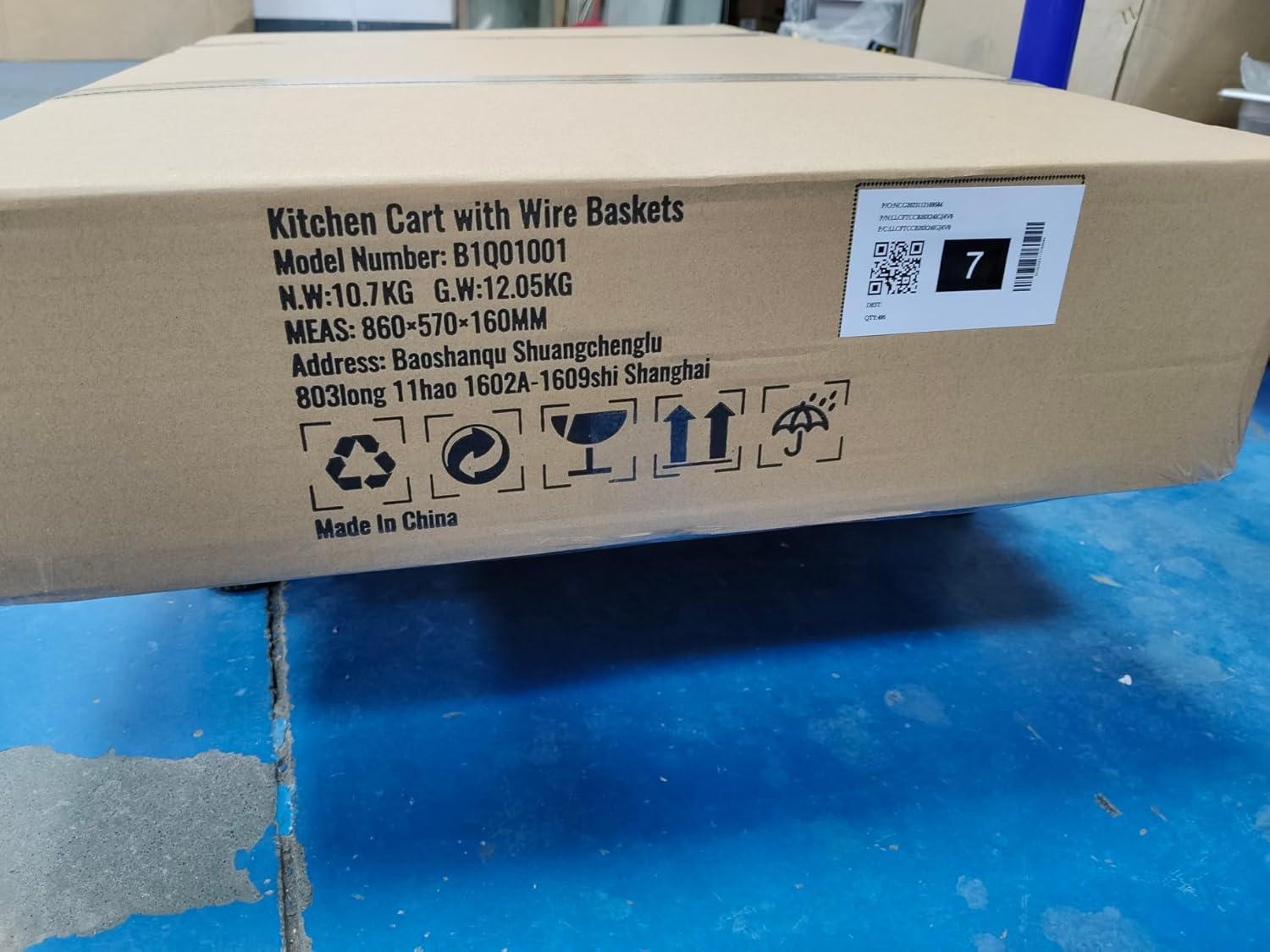 VEVOR Metal Kitchen Cart