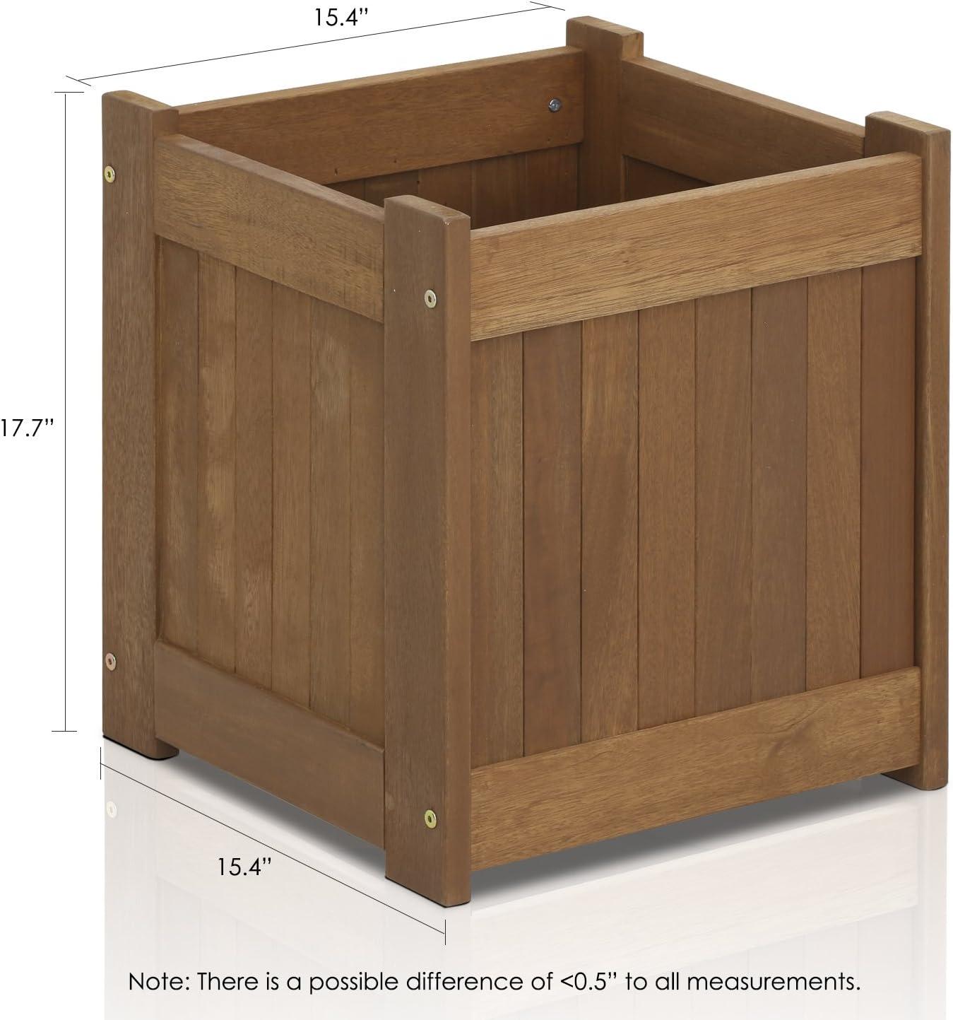 Tioman Natural Teak Hardwood Outdoor Flower Box