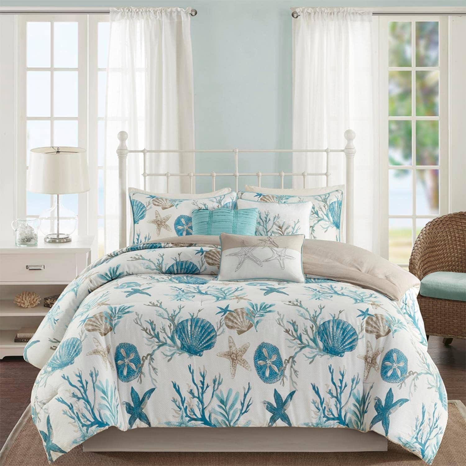 Pebble Beach 7 Piece Cotton Sateen Comforter Set