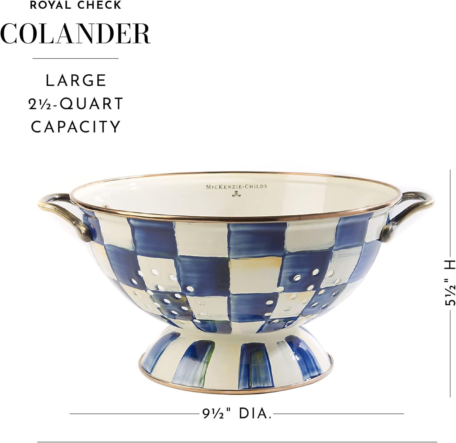 Royal Check® Large Colander