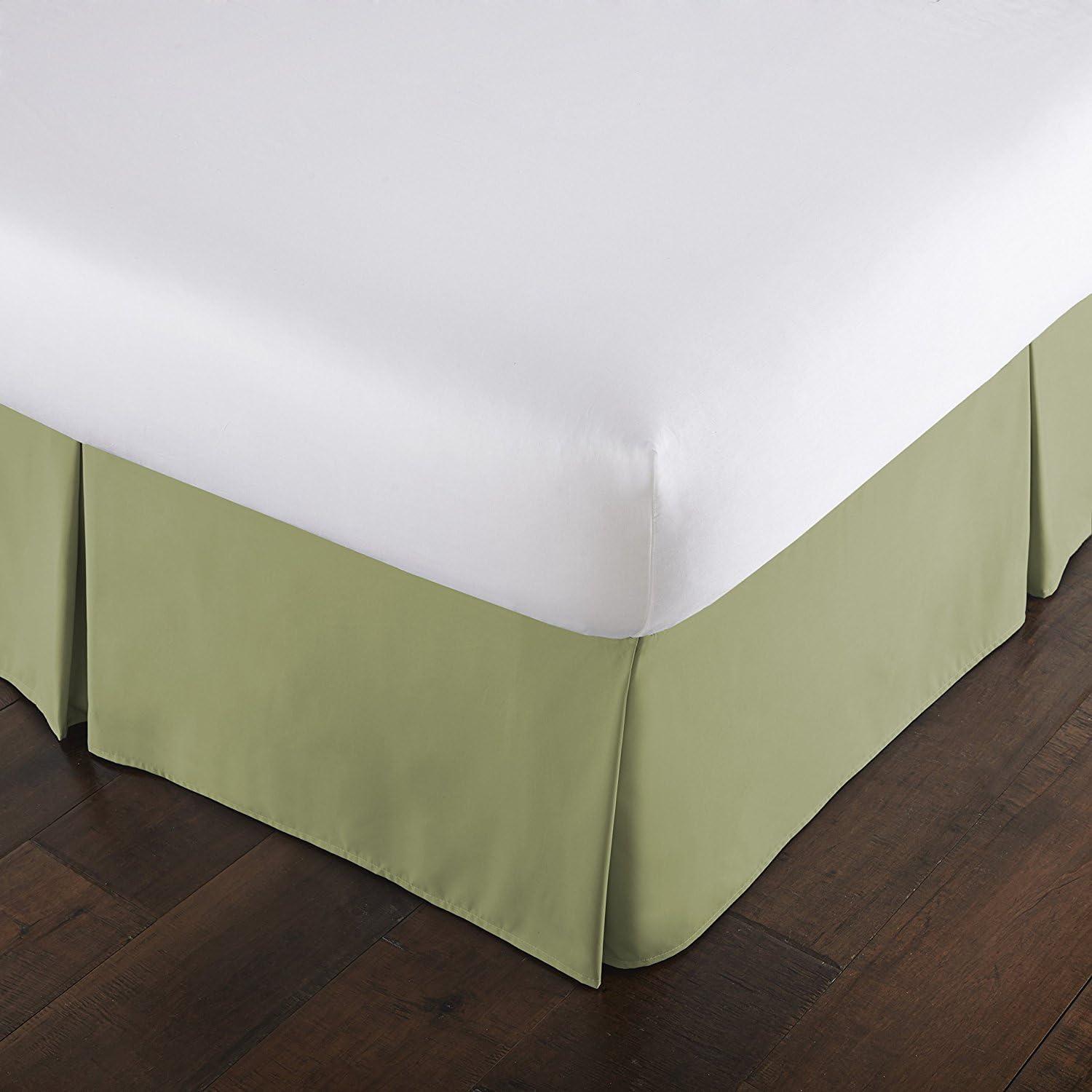 SouthShore Fine Linens Vilano Springs 15" drop Pleated Microfiber Bed Skirt