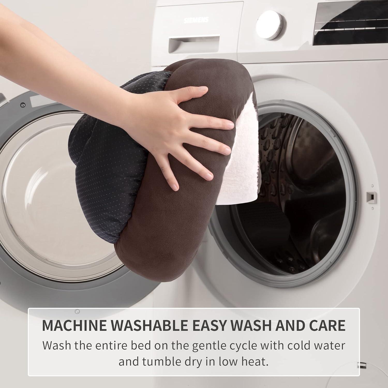 Archie & Oscar™ Round Donut Cat And Dog Cushion Bed, 20In Pet Bed For Cats Or Small Dogs, Anti-Slip & Water-Resistant Bottom, Super Soft Durable Fabric Pet Beds, Washable Luxury Cat & Dog Bed