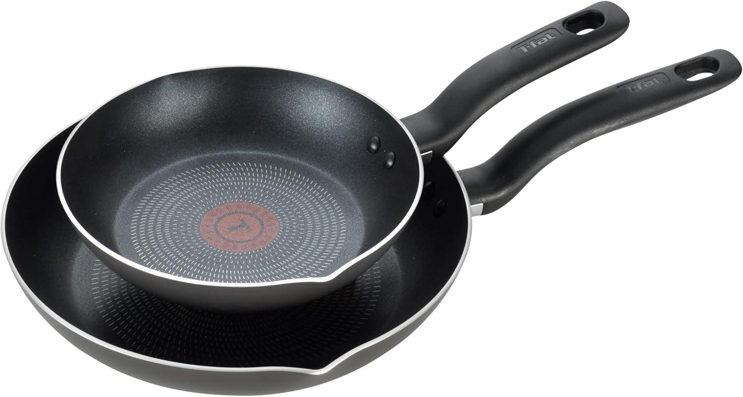 T-fal 2-Piece Non-Stick Aluminum Fry Pan Set