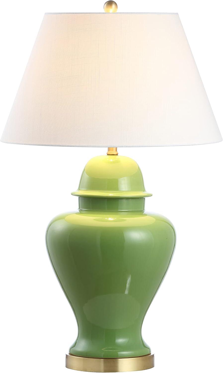 Jonathan Y Lighting Jyl6618 Sagwa 33" Tall Led Table Lamp - Green