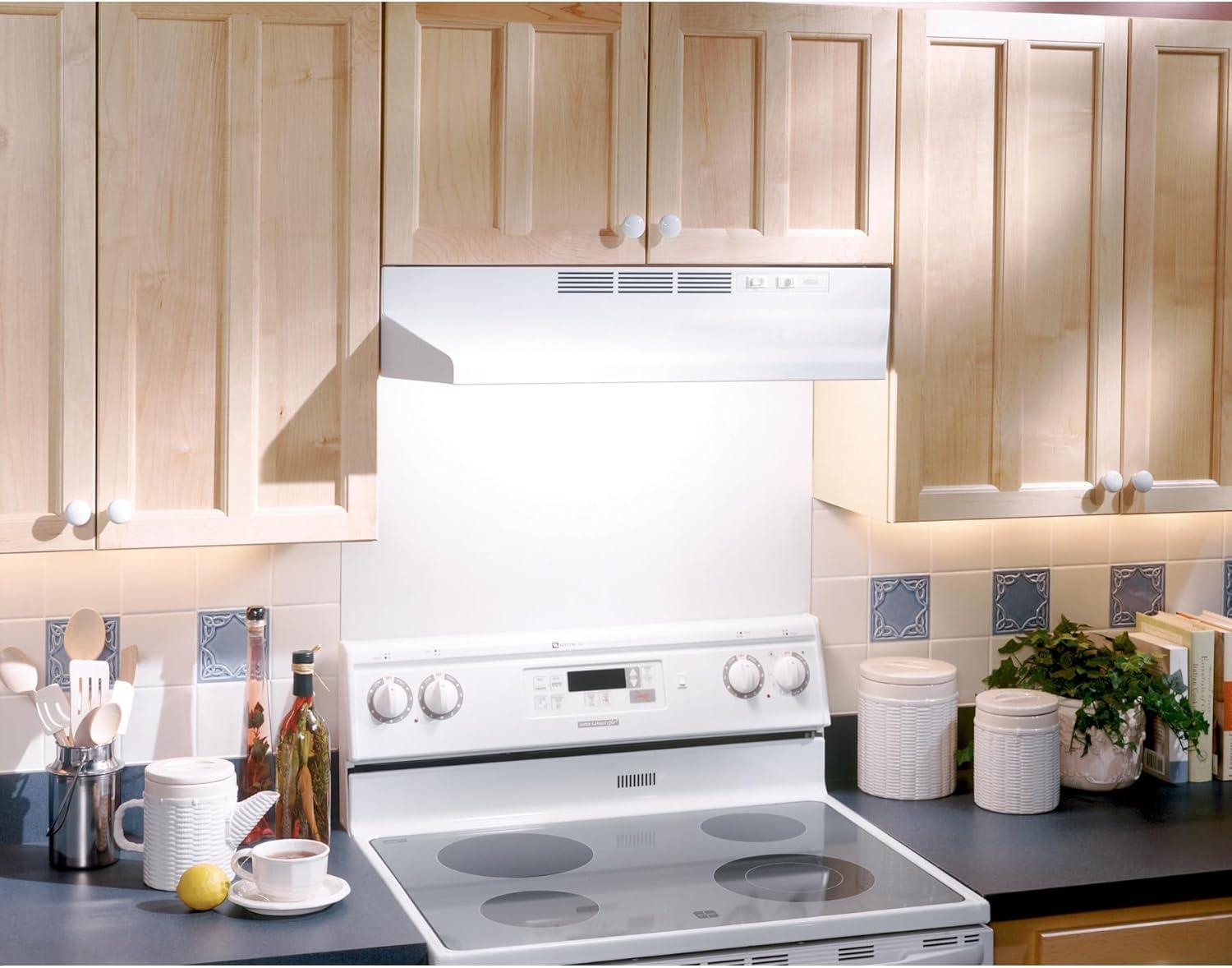 Broan NuTone 30" Steel 190 CFM Ductless (Non-Vented) Under Cabinet Range Hood with Charcoal Filter