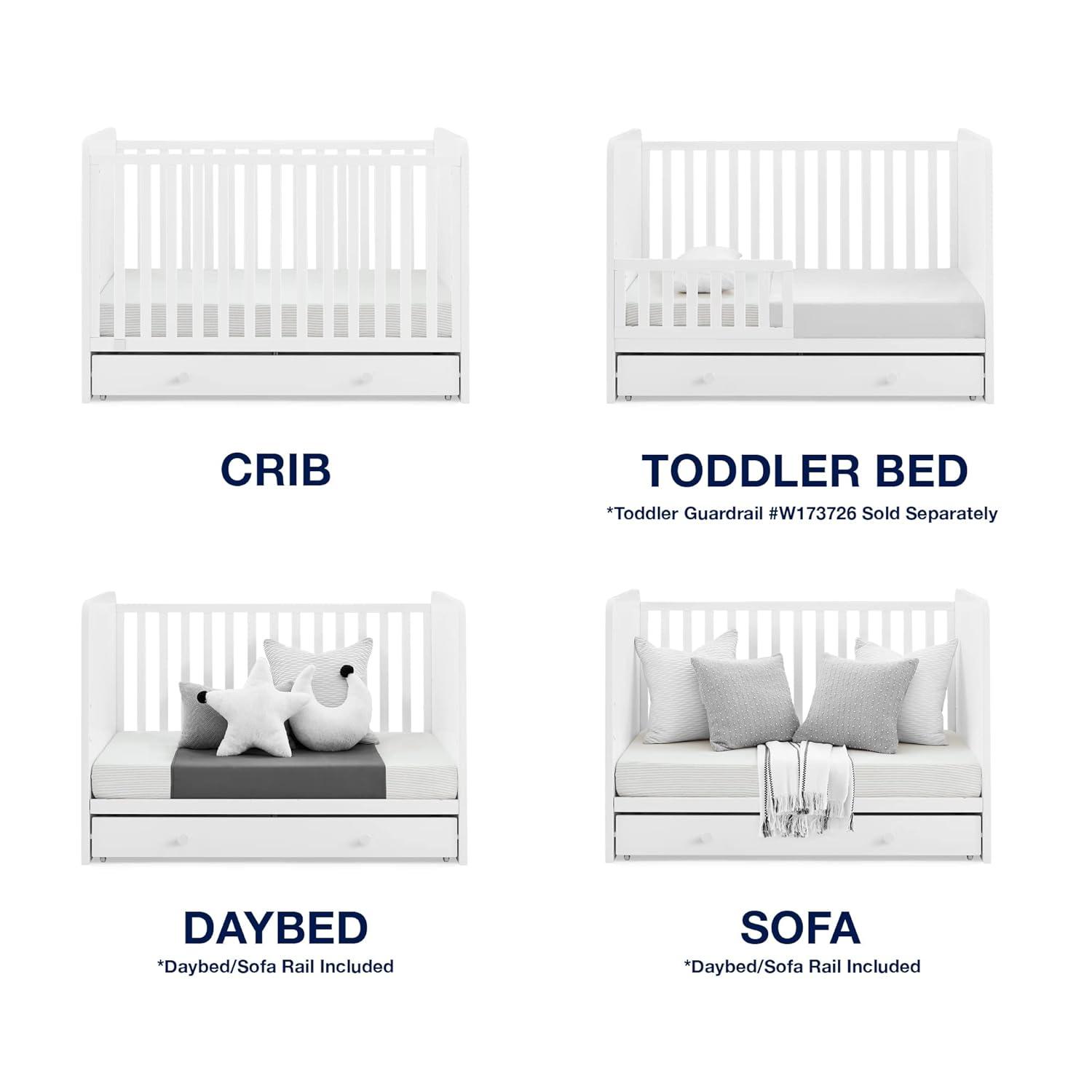 BabyGap by Delta Children Graham 4-in-1 Convertible Crib with Storage Drawer - Greenguard Gold Certified