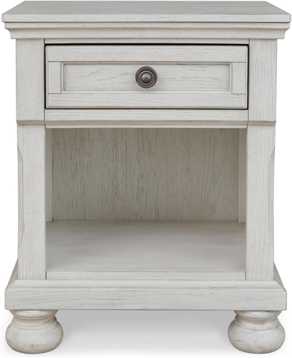 Robbinsdale 1 - Drawer Nightstand in Antique White