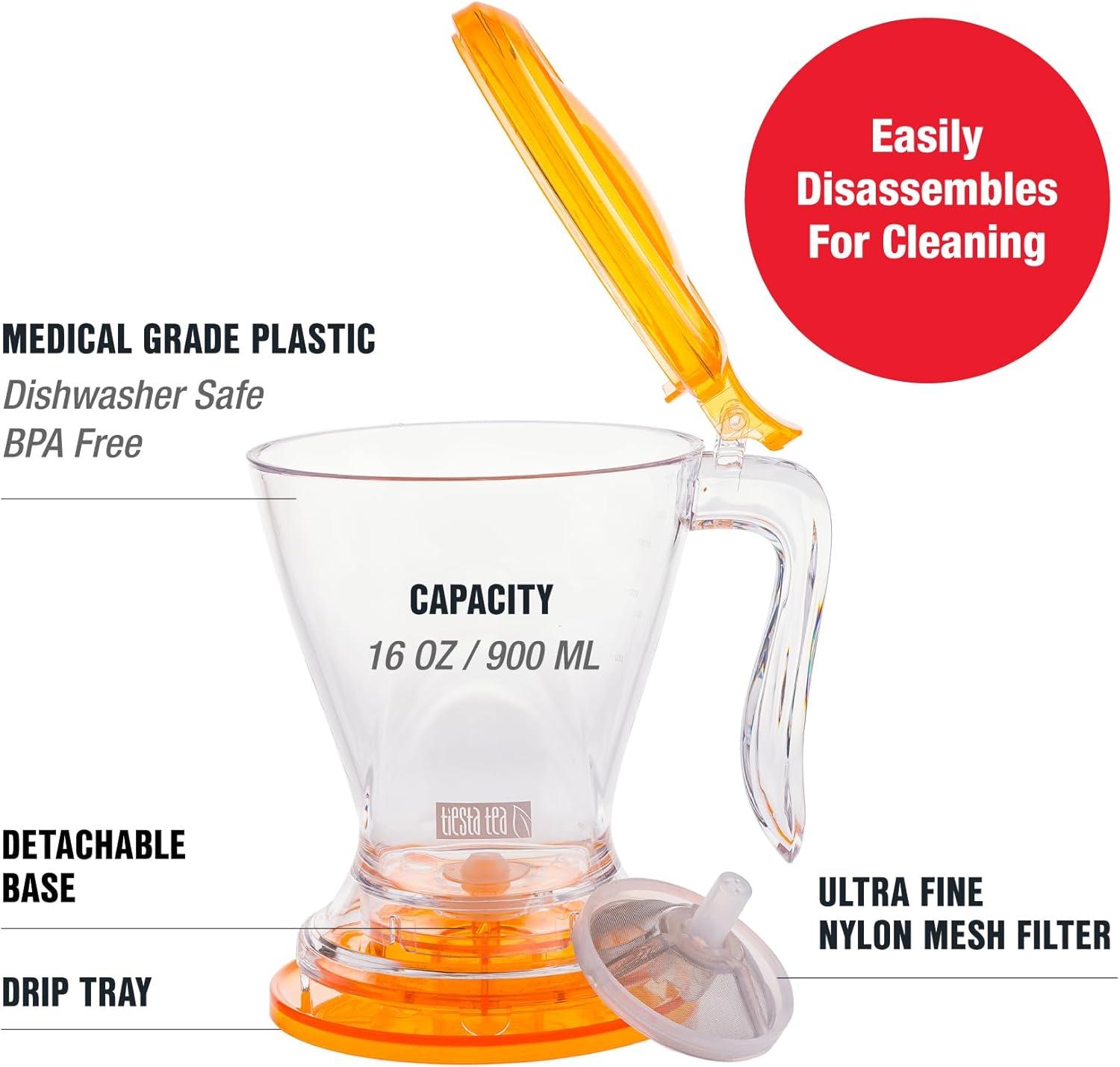 Tiesta Tea - Brewmaster Tea Infuser, 16 oz Steeper for Loose Leaf Tea