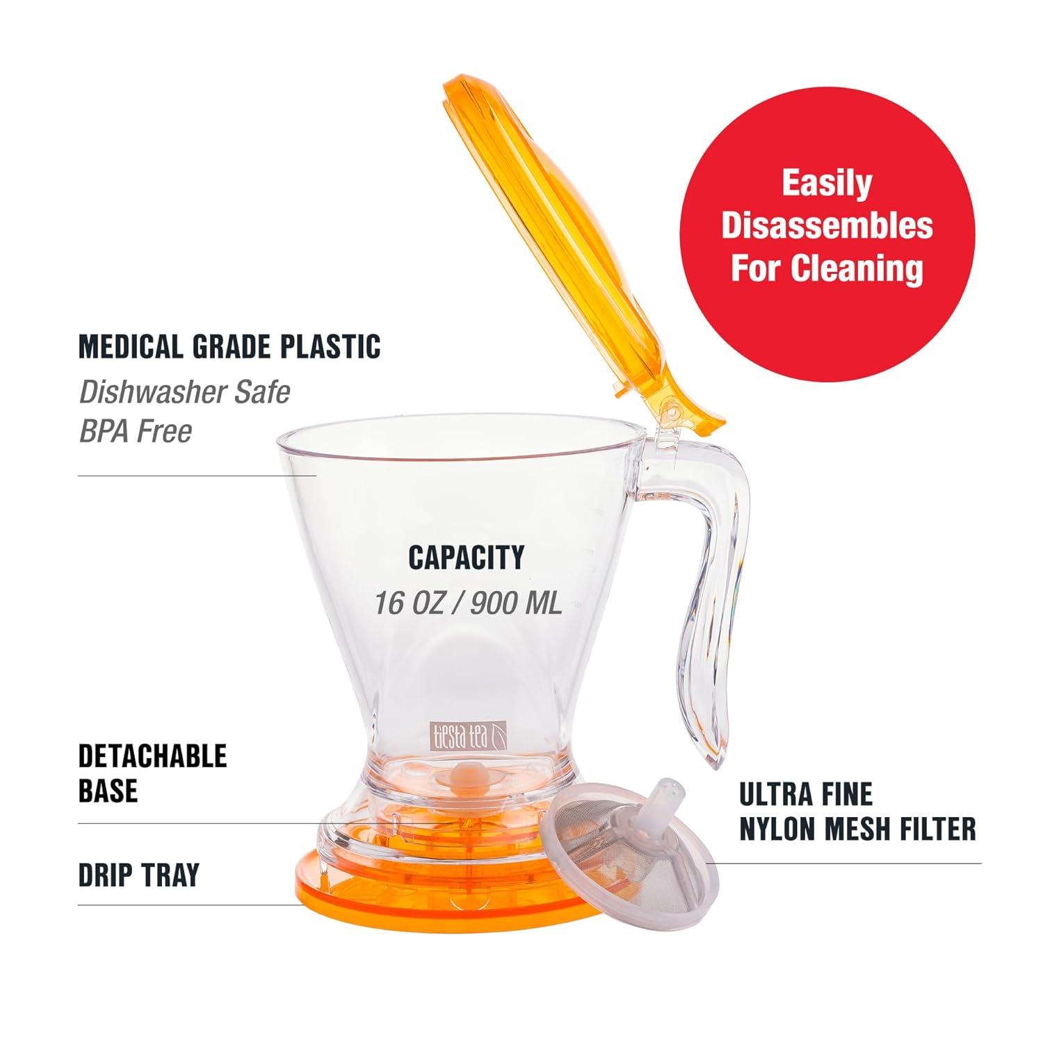 Tiesta Tea - Brewmaster Tea Infuser, 16 oz Steeper for Loose Leaf Tea