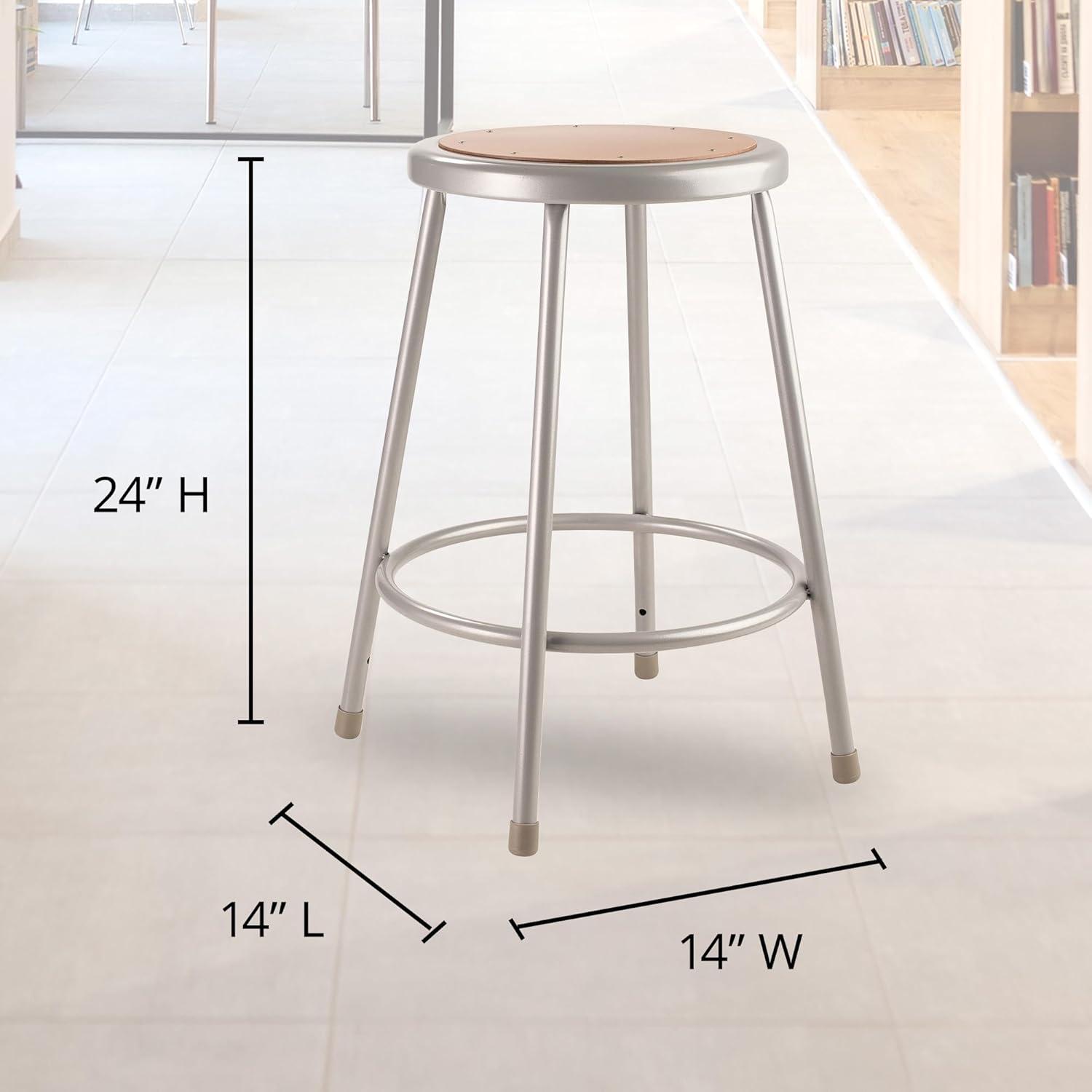 6200 Series Ergonomic Industrial Stool with Footring