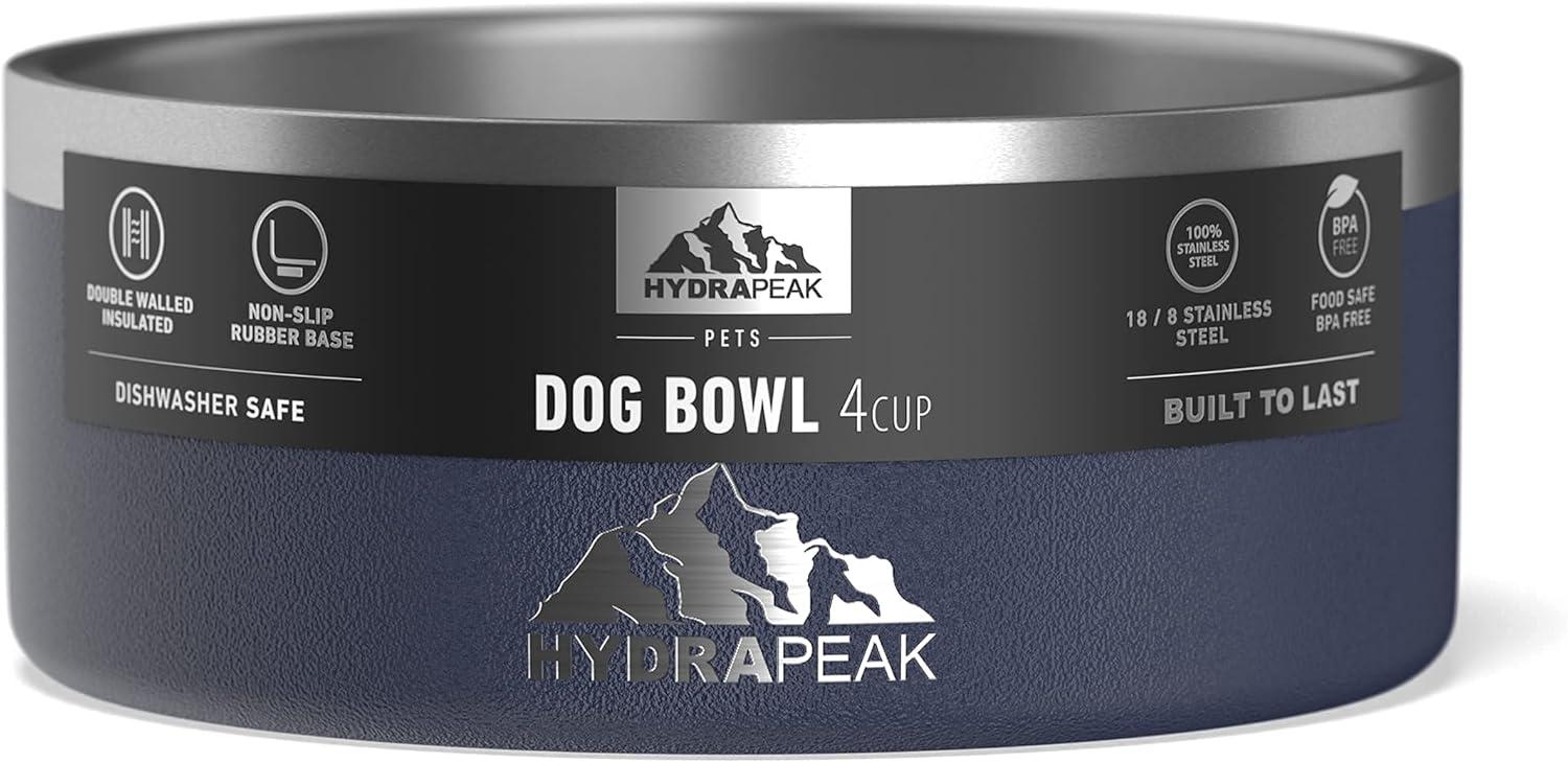 Hydrapeak Non Slip Stainless Steel Dog Bowl