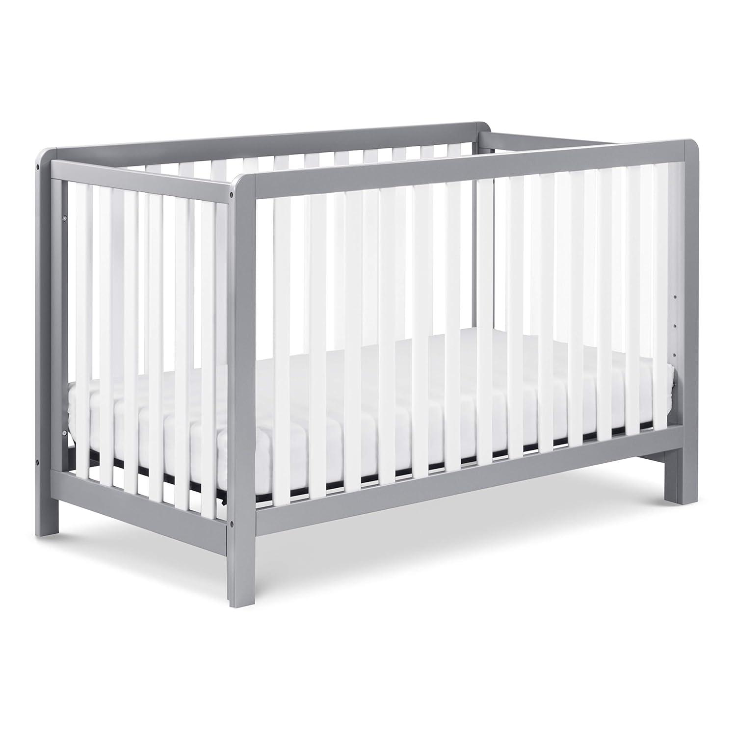 Carter's by DaVinci Colby 4-in-1 Convertible Crib in Gray and White
