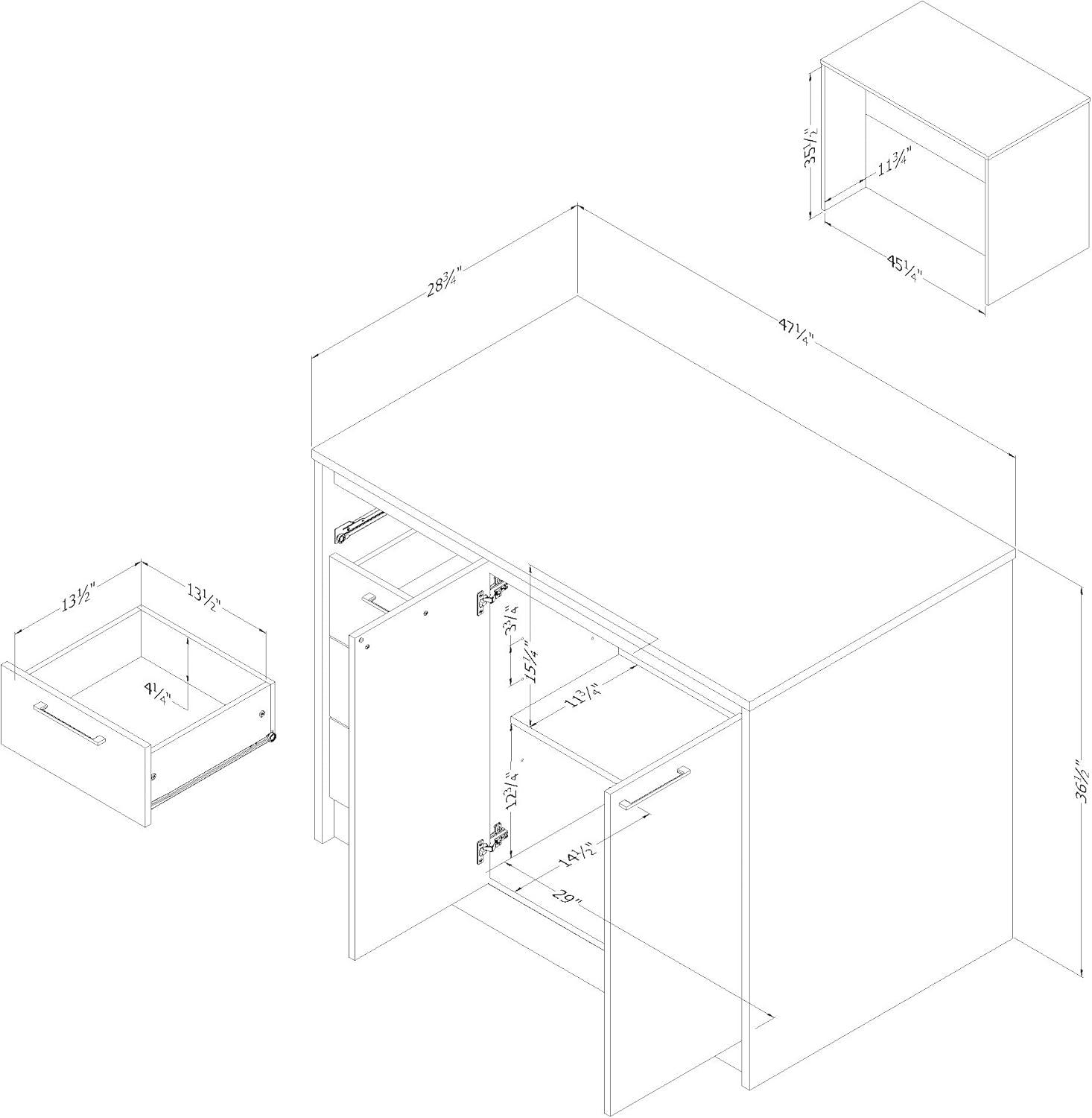 Myro 47.25'' Wide Kitchen Island