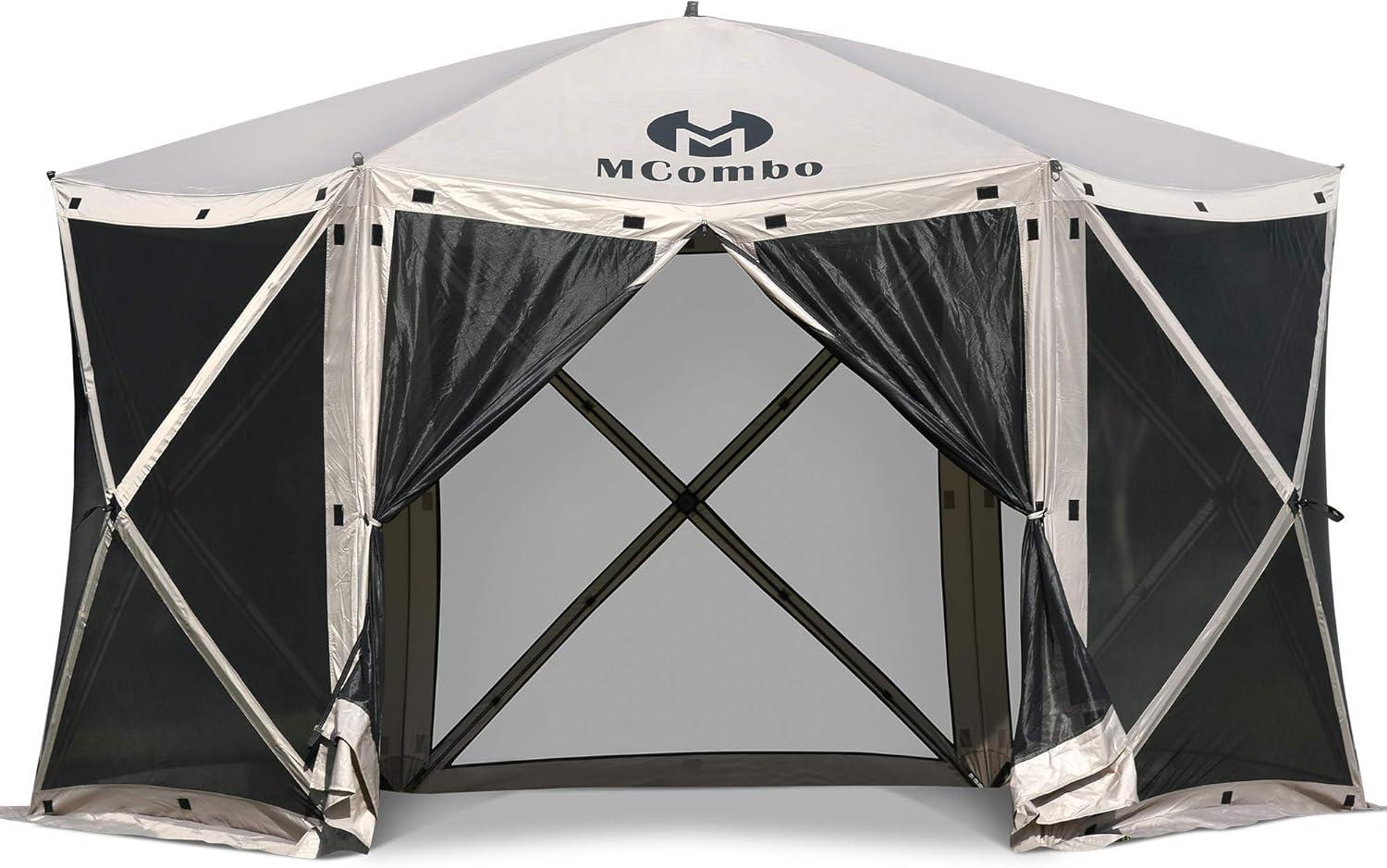 Gazebo Tent Pop-Up Portable 4/5/6-Sided Hub Durable Screen Tent Netted Gazebo Waterproof Pavilion