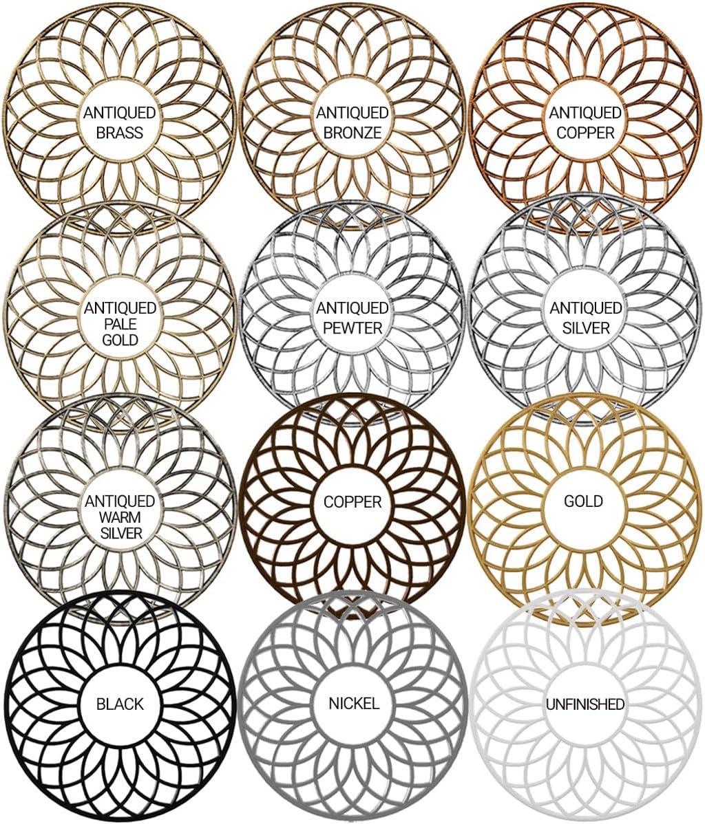 20"OD x 6 7/8"ID x 1/2"P Cannes Architectural Grade PVC Pierced Ceiling Medallion, Gold