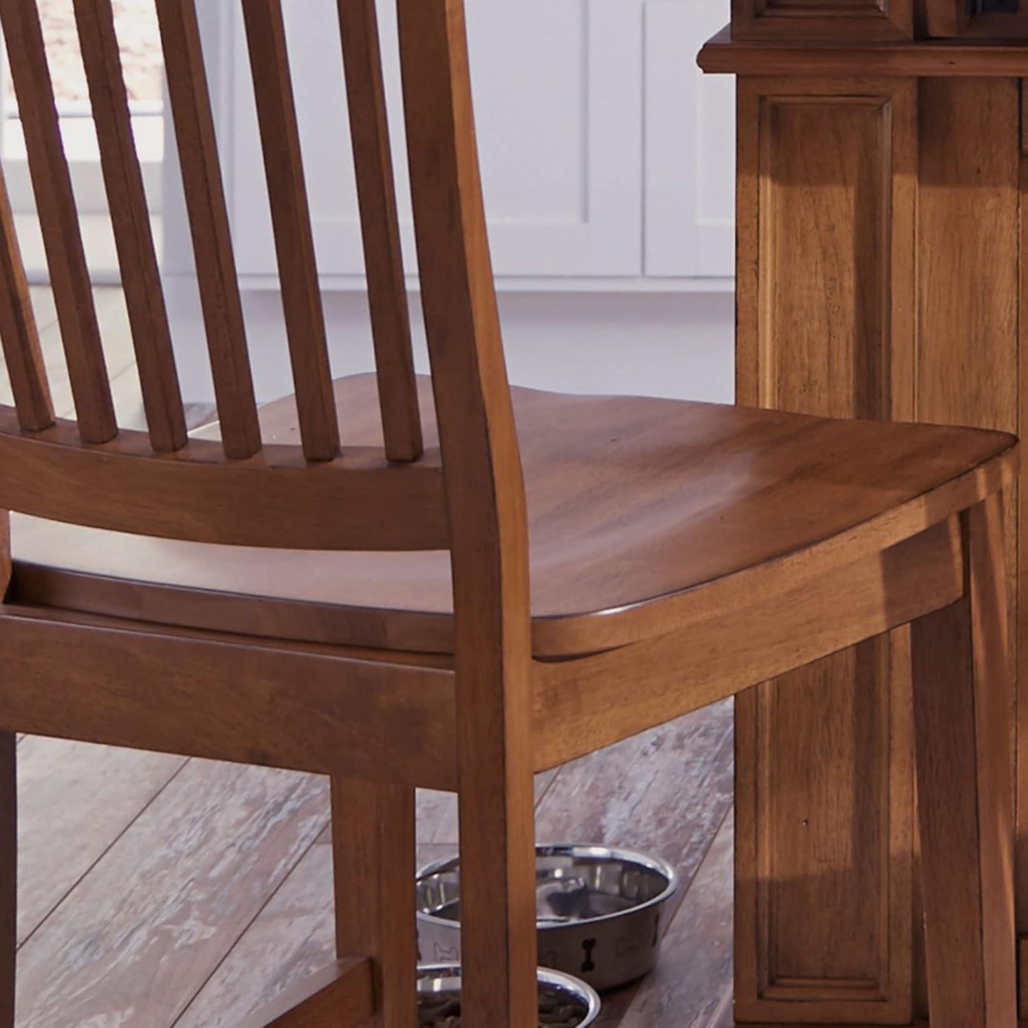 Homestyles Americana Wood Counter Stool in Brown