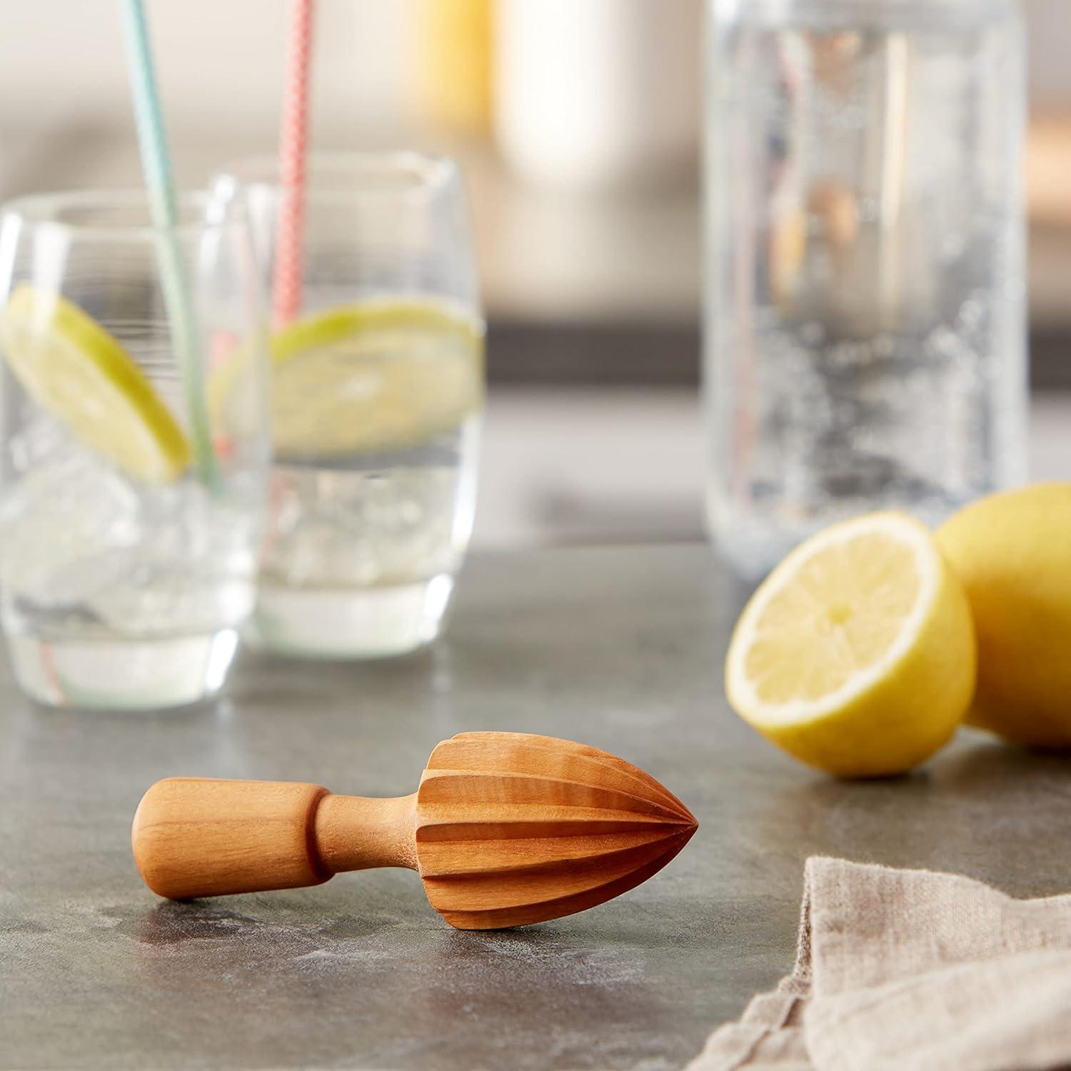 Traditional Italian Cherry Wood Citrus Lemon Squeezer