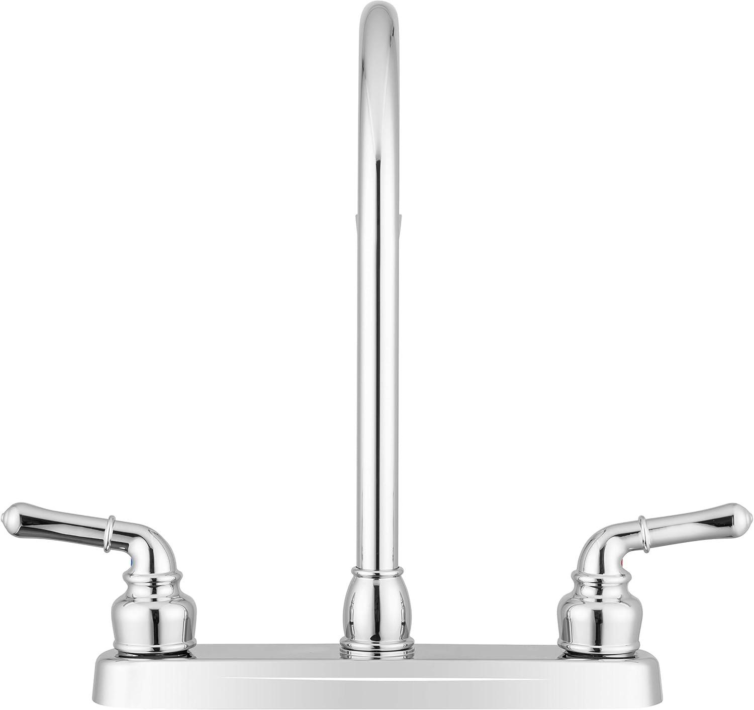 Pacific Bay Lynden Kitchen Faucet Modern High Arc Sink Faucet, Polished Chrome