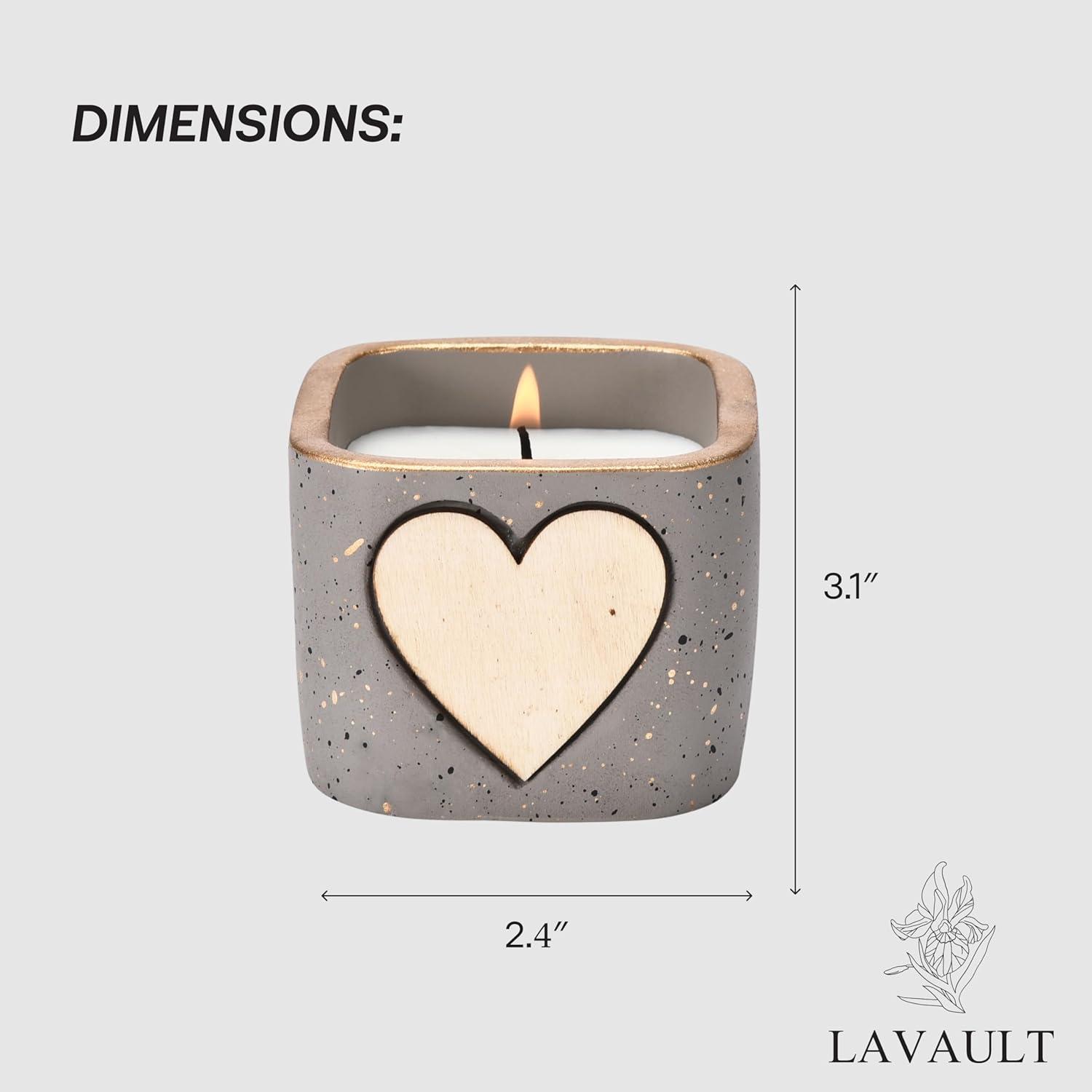 Lavault Long Burning Self Personalized Votive Candles Fragnance-Free in Reusable Containers-Purple