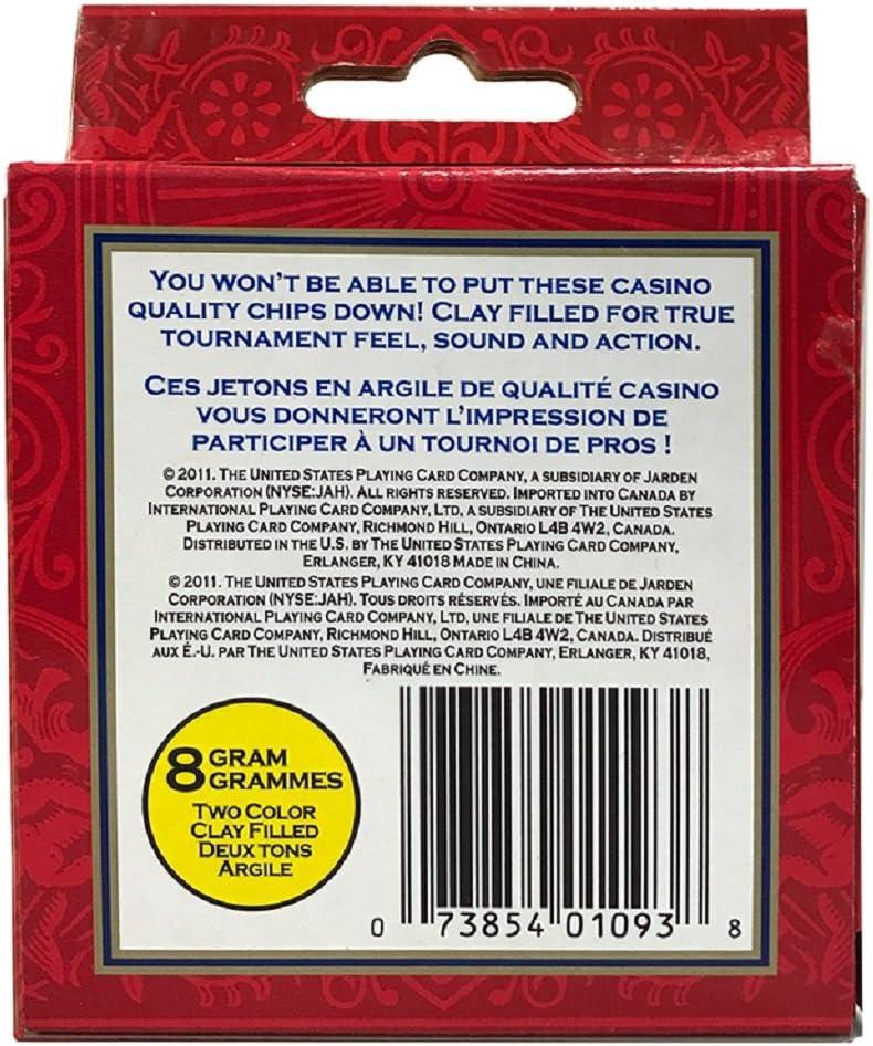 Bicycle 50 Count 8 Gram Clay Poker Chips