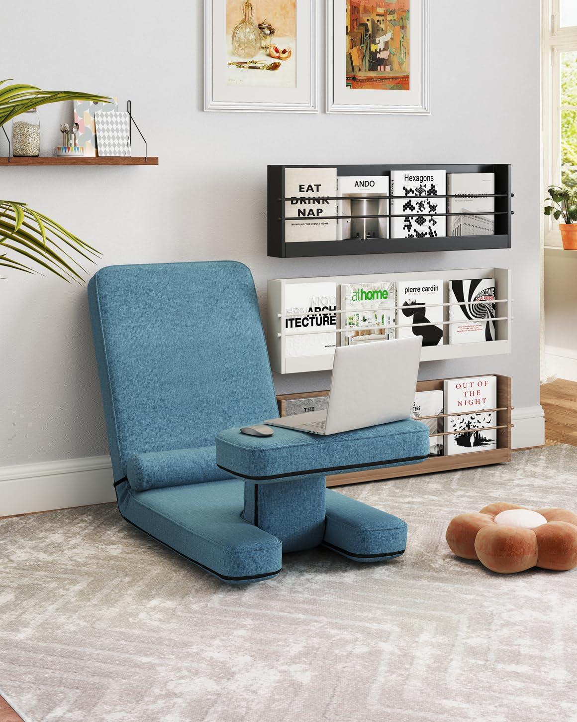 Latitude Run® Modern Sleeper Convertible Chair Adjustable Backrest Small Couch Bed For Living Room/Small Apartment