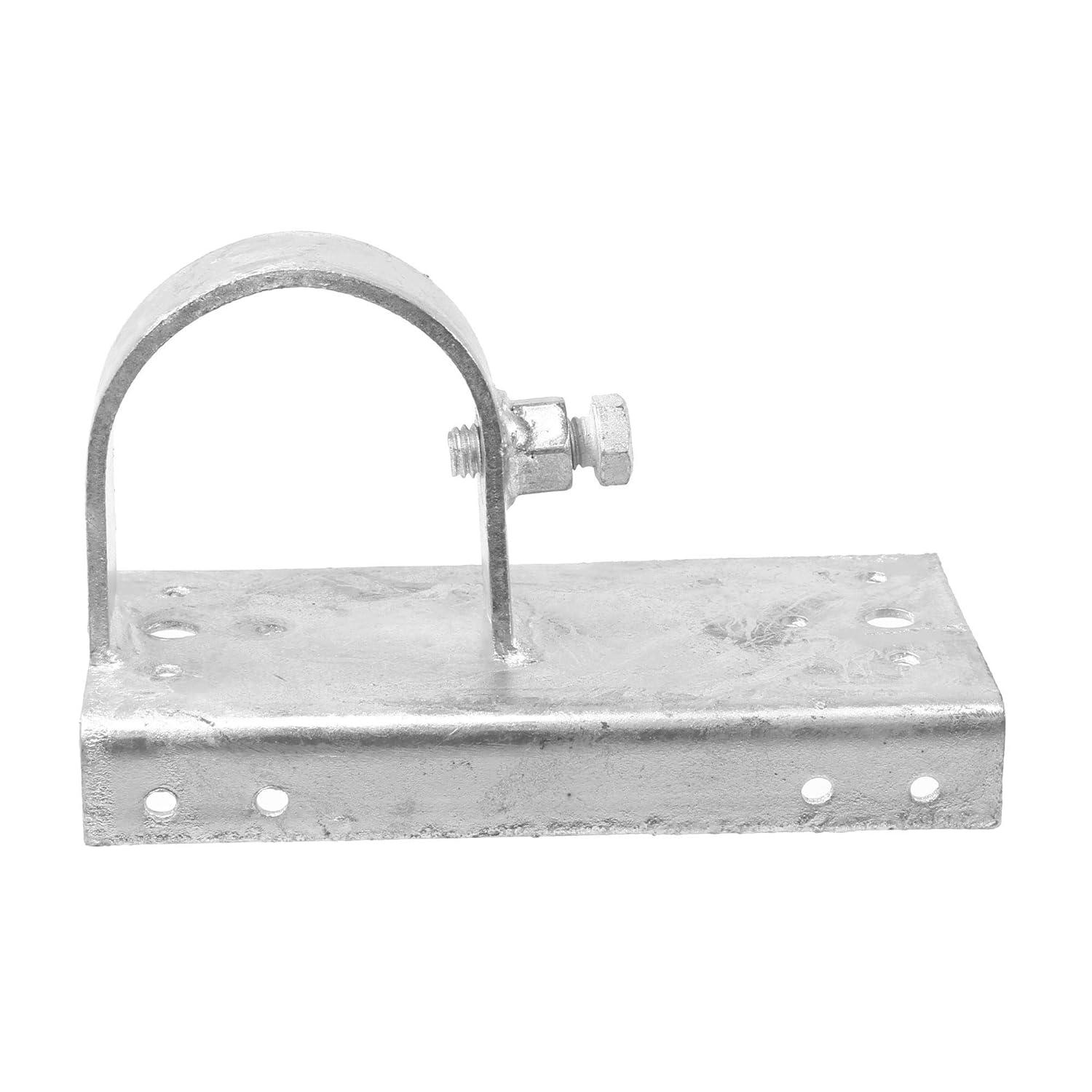 Plum Fittings Chain Link 2 1/2" [2 3/8" OD] x 6" Wood to Steel Post End Style Adapter (Pack of 4)