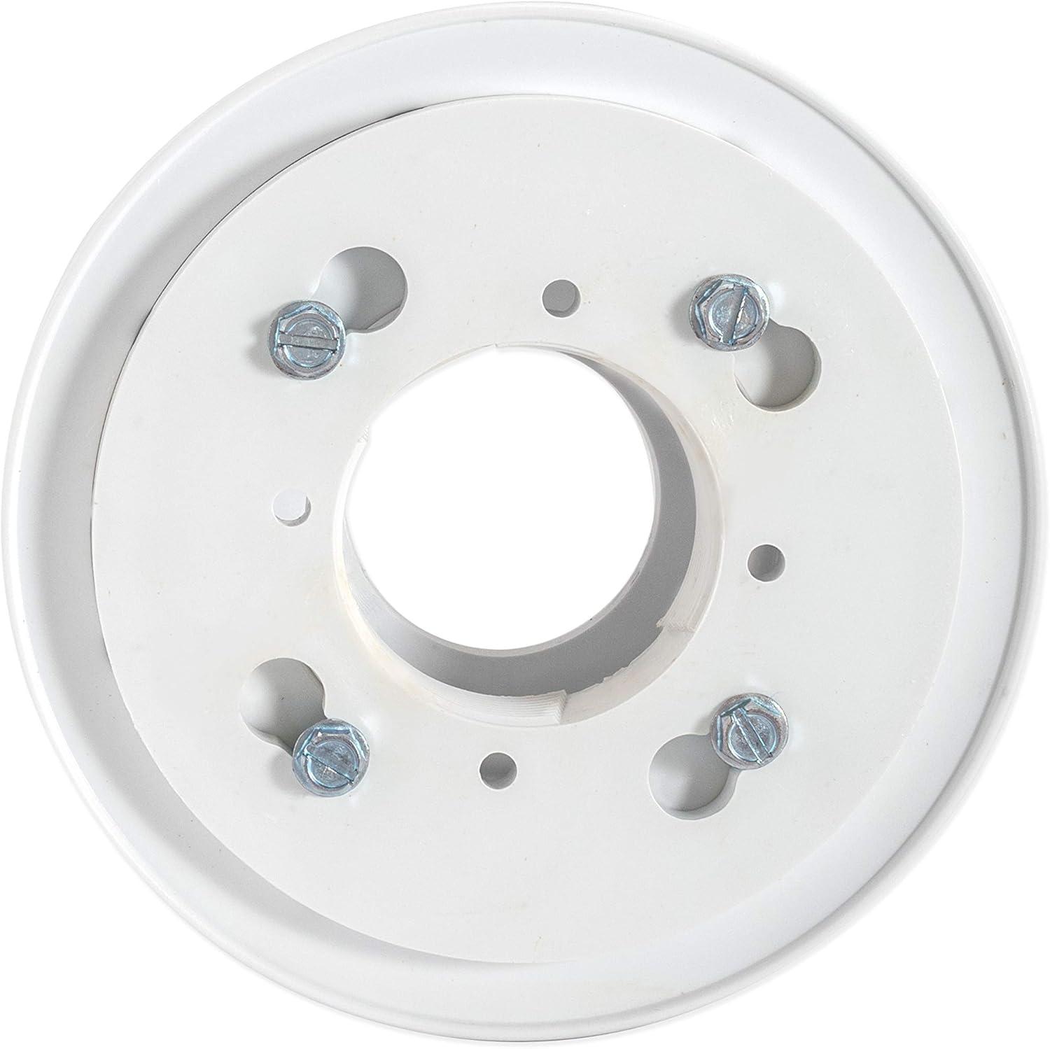 EZ-FLO 15301 PVC Low Profile Floor and Shower Drain, 2 inch x 3 inch, White