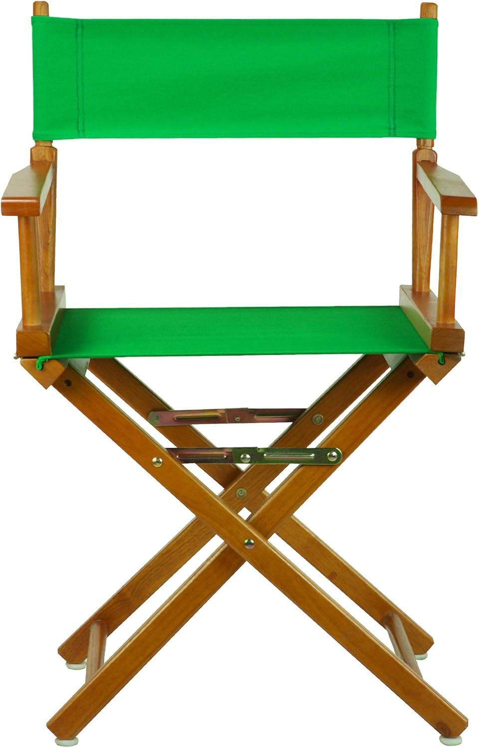 "18" Director's Chair Honey Oak Frame-Green Canvas"