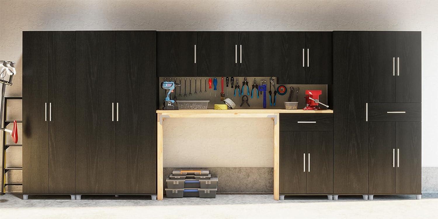 Camberly 4 Door/1 Drawer Storage Cabinet, Graphite Gray