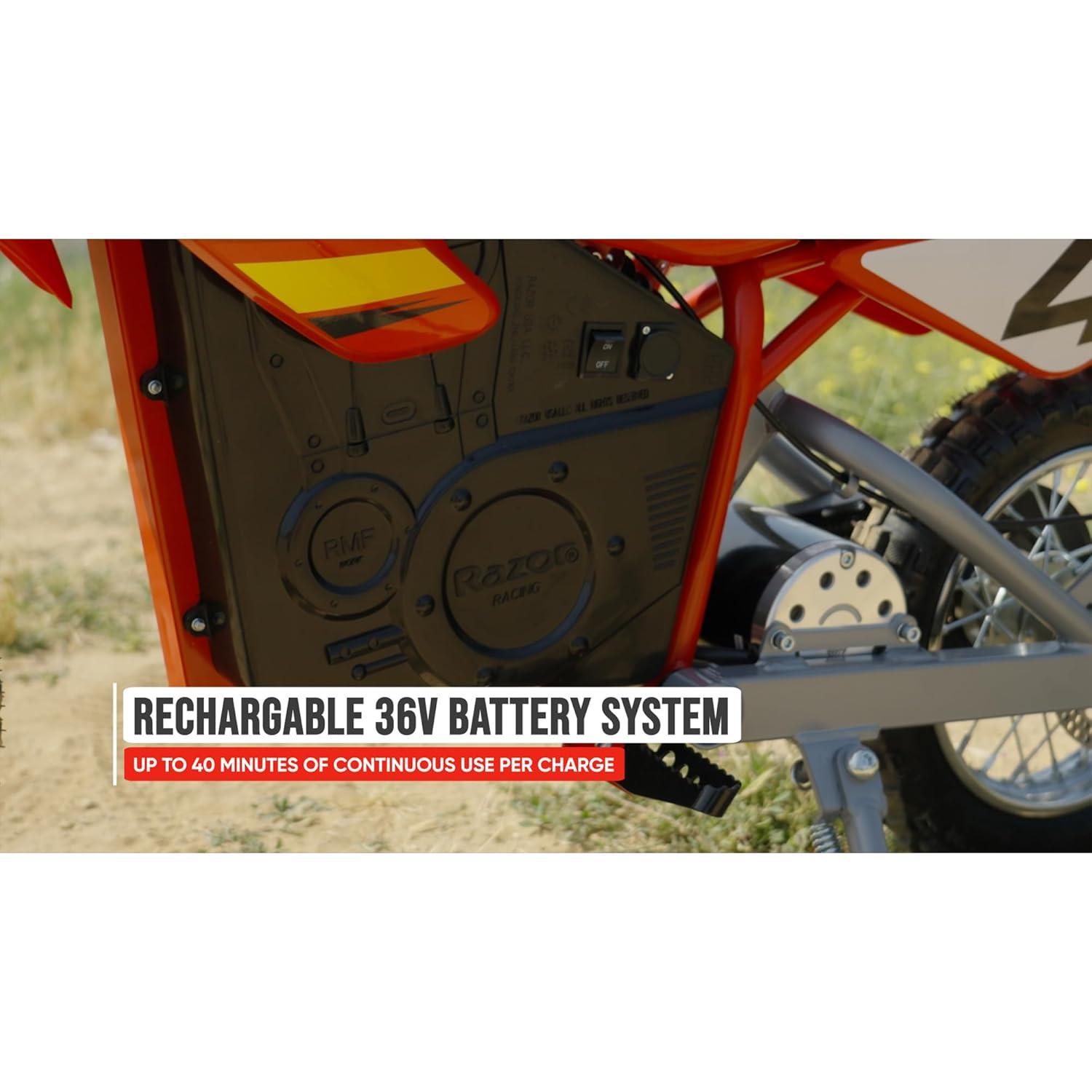 Razor Boy's 16" Dirt Rocket MX500 High Performance Electric Motocross Bike